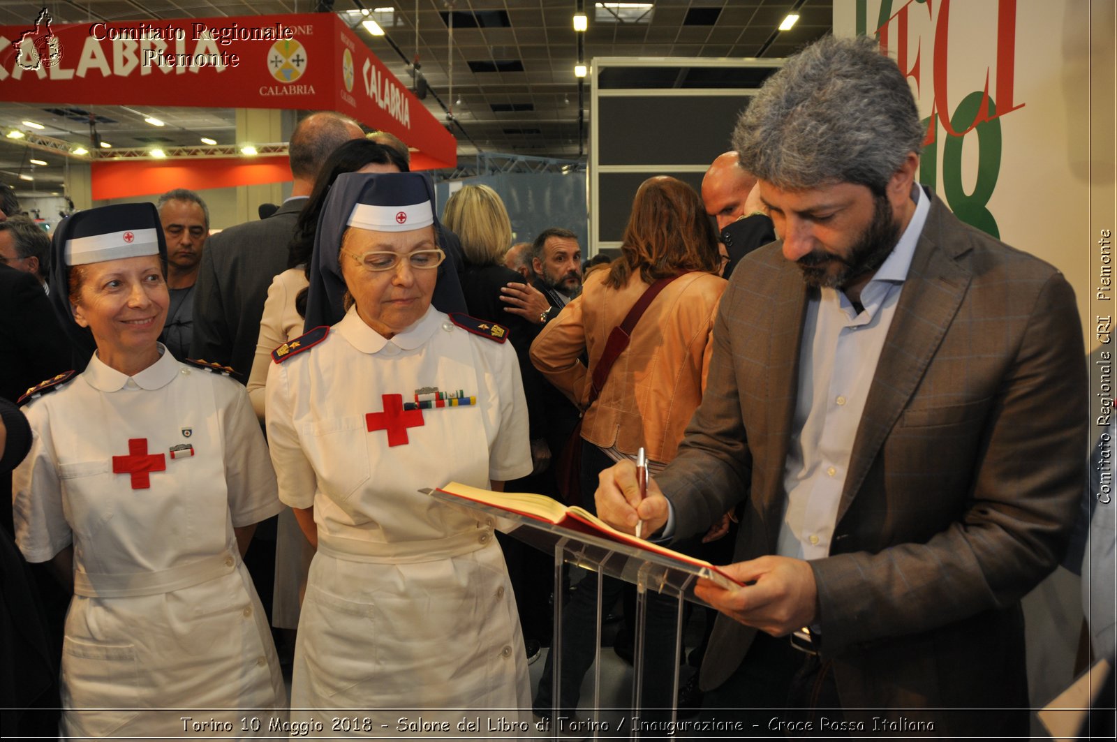 Torino 10 Maggio 2018 - Salone del Libro di Torino / Inaugurazione - Croce Rossa Italiana- Comitato Regionale del Piemonte