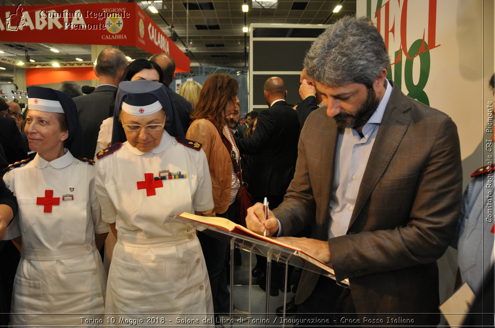 Torino 10 Maggio 2018 - Salone del Libro di Torino / Inaugurazione - Croce Rossa Italiana- Comitato Regionale del Piemonte