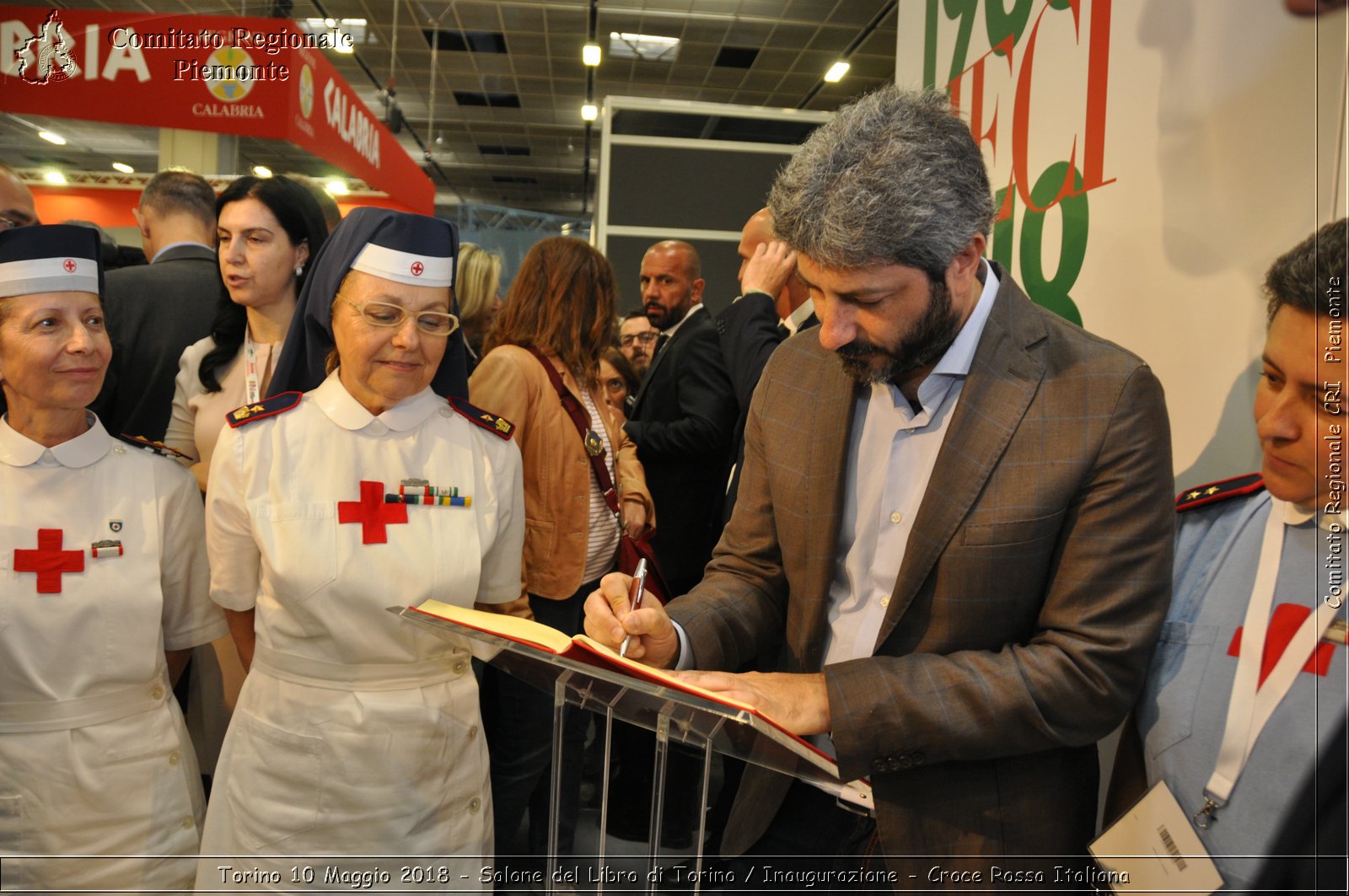 Torino 10 Maggio 2018 - Salone del Libro di Torino / Inaugurazione - Croce Rossa Italiana- Comitato Regionale del Piemonte