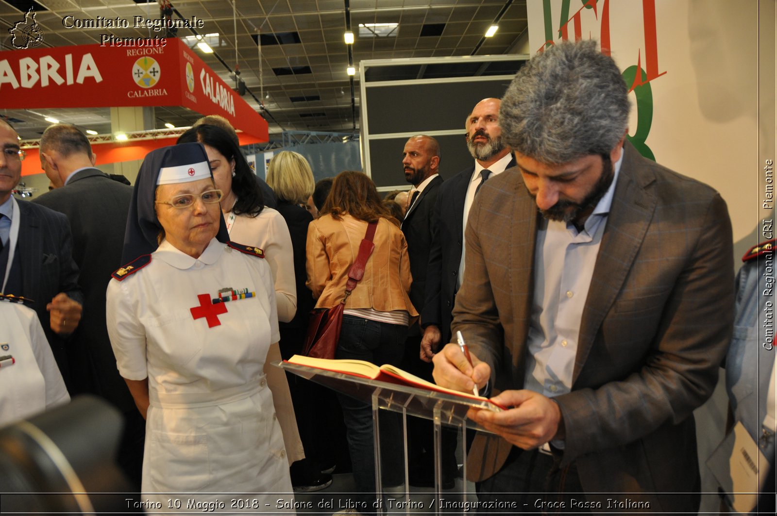 Torino 10 Maggio 2018 - Salone del Libro di Torino / Inaugurazione - Croce Rossa Italiana- Comitato Regionale del Piemonte