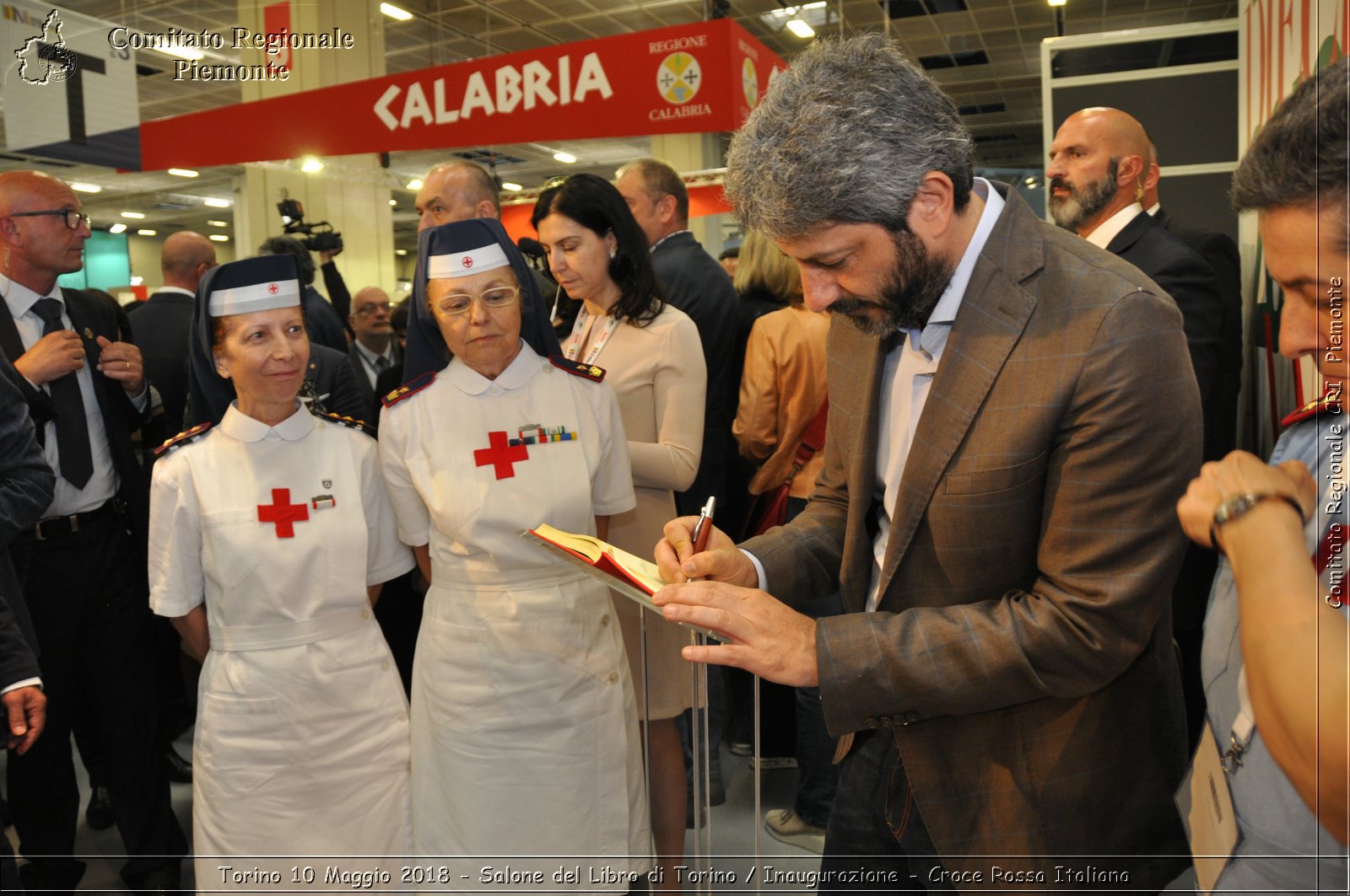 Torino 10 Maggio 2018 - Salone del Libro di Torino / Inaugurazione - Croce Rossa Italiana- Comitato Regionale del Piemonte