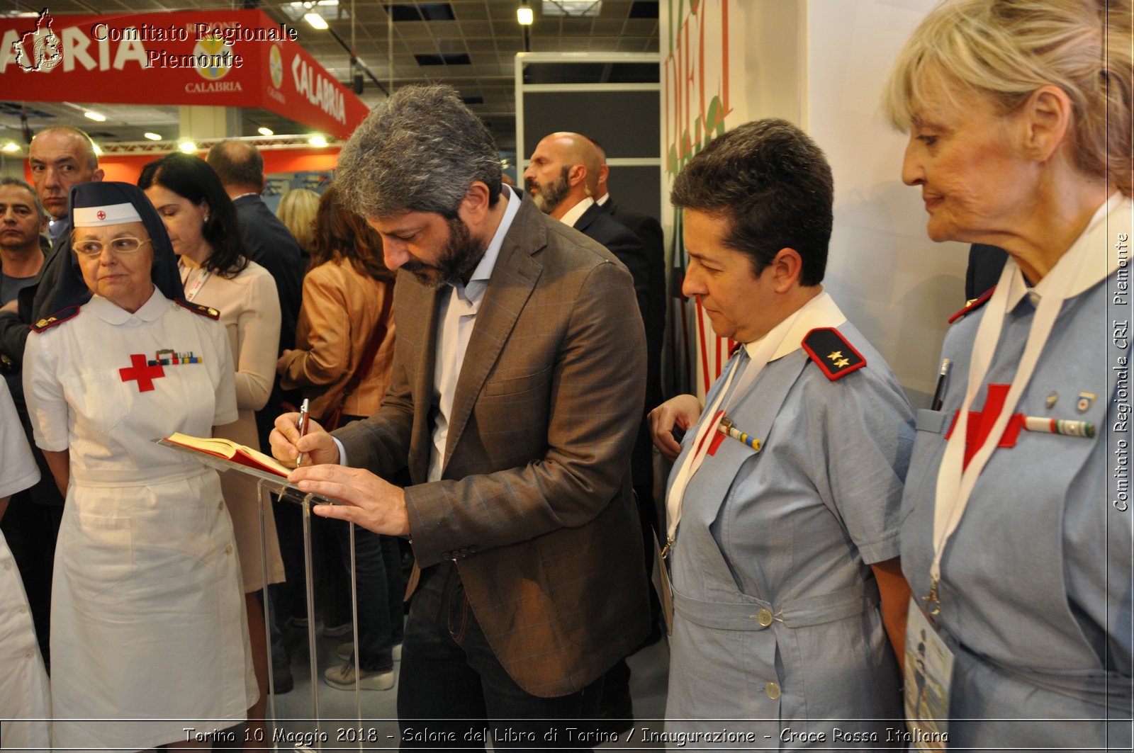 Torino 10 Maggio 2018 - Salone del Libro di Torino / Inaugurazione - Croce Rossa Italiana- Comitato Regionale del Piemonte