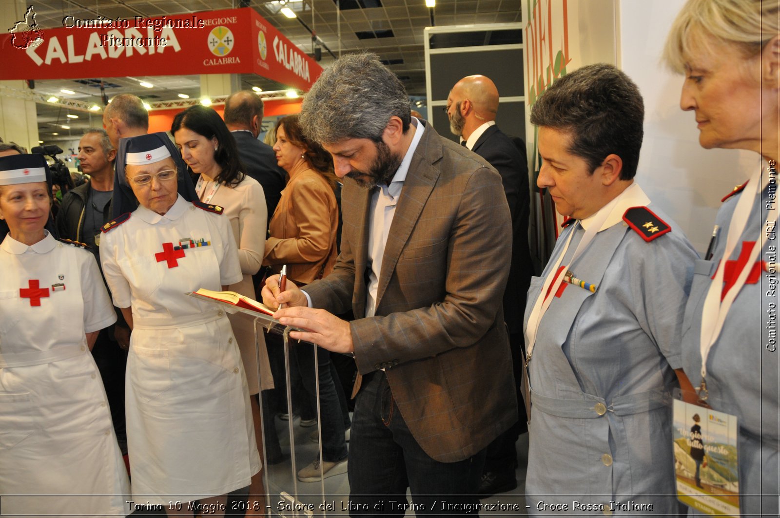 Torino 10 Maggio 2018 - Salone del Libro di Torino / Inaugurazione - Croce Rossa Italiana- Comitato Regionale del Piemonte