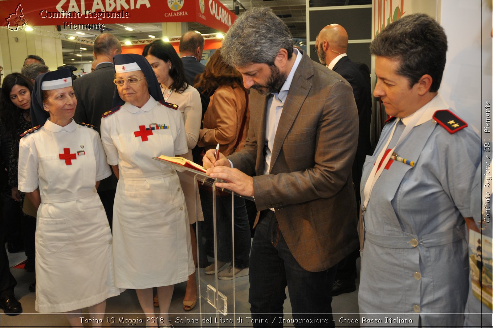 Torino 10 Maggio 2018 - Salone del Libro di Torino / Inaugurazione - Croce Rossa Italiana- Comitato Regionale del Piemonte