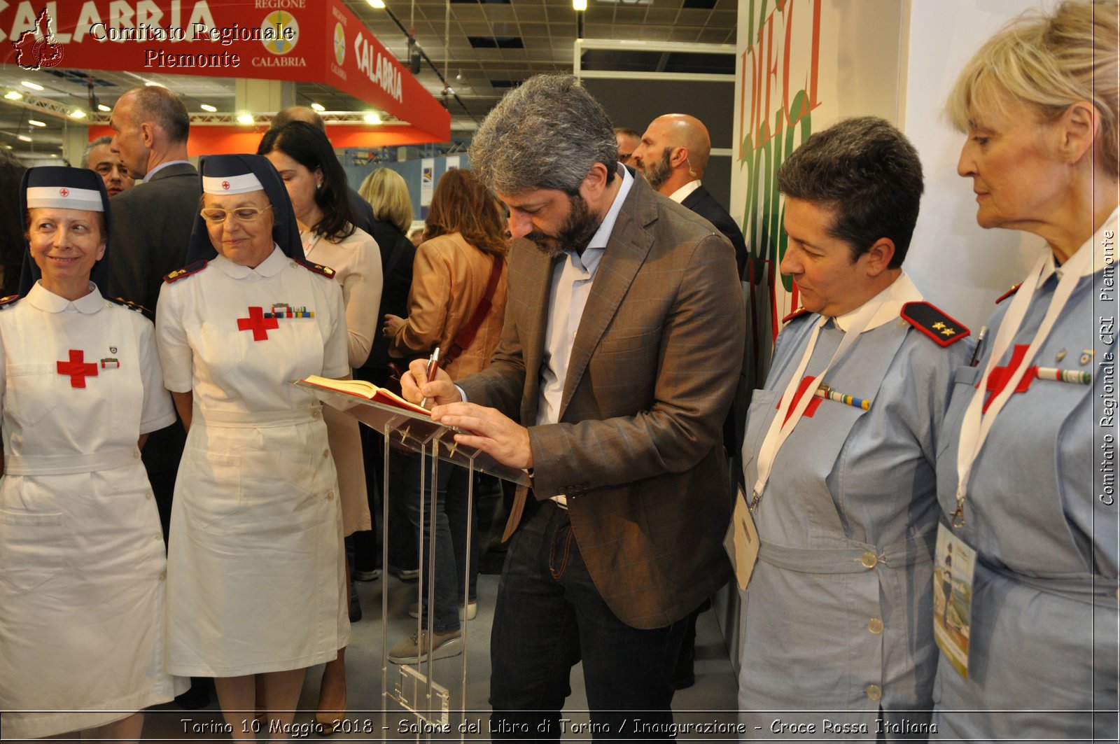 Torino 10 Maggio 2018 - Salone del Libro di Torino / Inaugurazione - Croce Rossa Italiana- Comitato Regionale del Piemonte