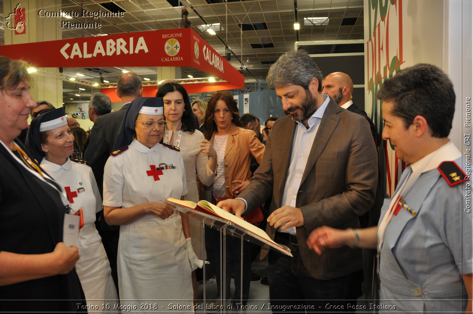 Torino 10 Maggio 2018 - Salone del Libro di Torino / Inaugurazione - Croce Rossa Italiana- Comitato Regionale del Piemonte