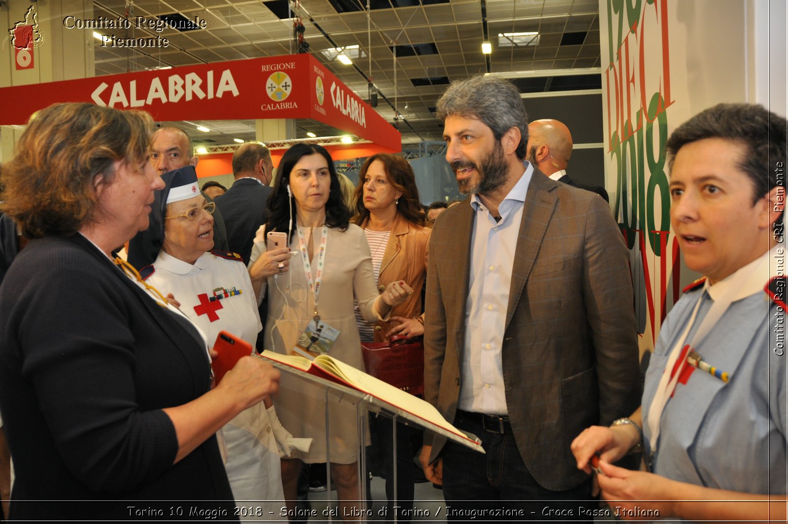 Torino 10 Maggio 2018 - Salone del Libro di Torino / Inaugurazione - Croce Rossa Italiana- Comitato Regionale del Piemonte