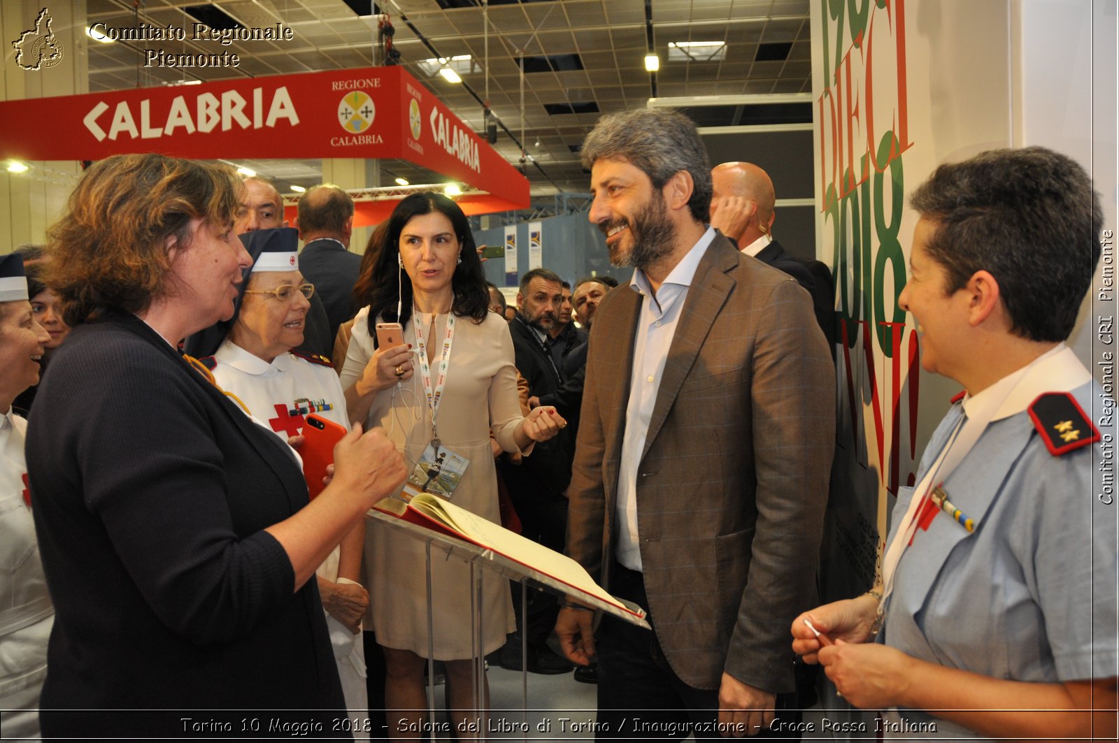 Torino 10 Maggio 2018 - Salone del Libro di Torino / Inaugurazione - Croce Rossa Italiana- Comitato Regionale del Piemonte