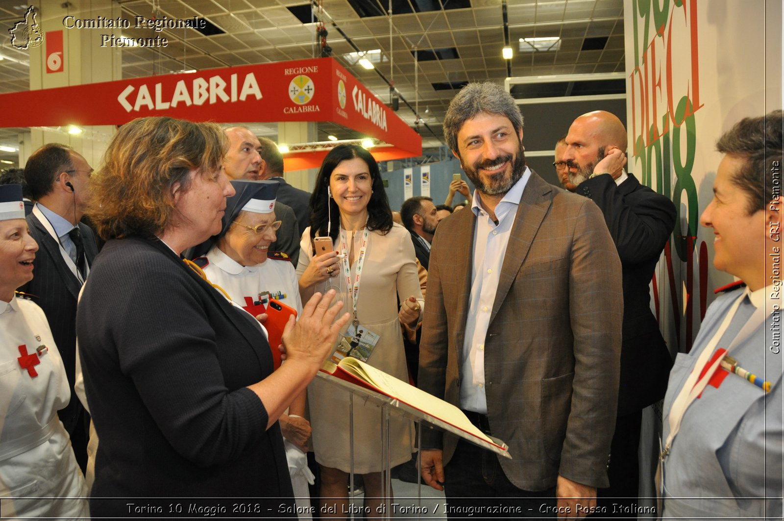 Torino 10 Maggio 2018 - Salone del Libro di Torino / Inaugurazione - Croce Rossa Italiana- Comitato Regionale del Piemonte