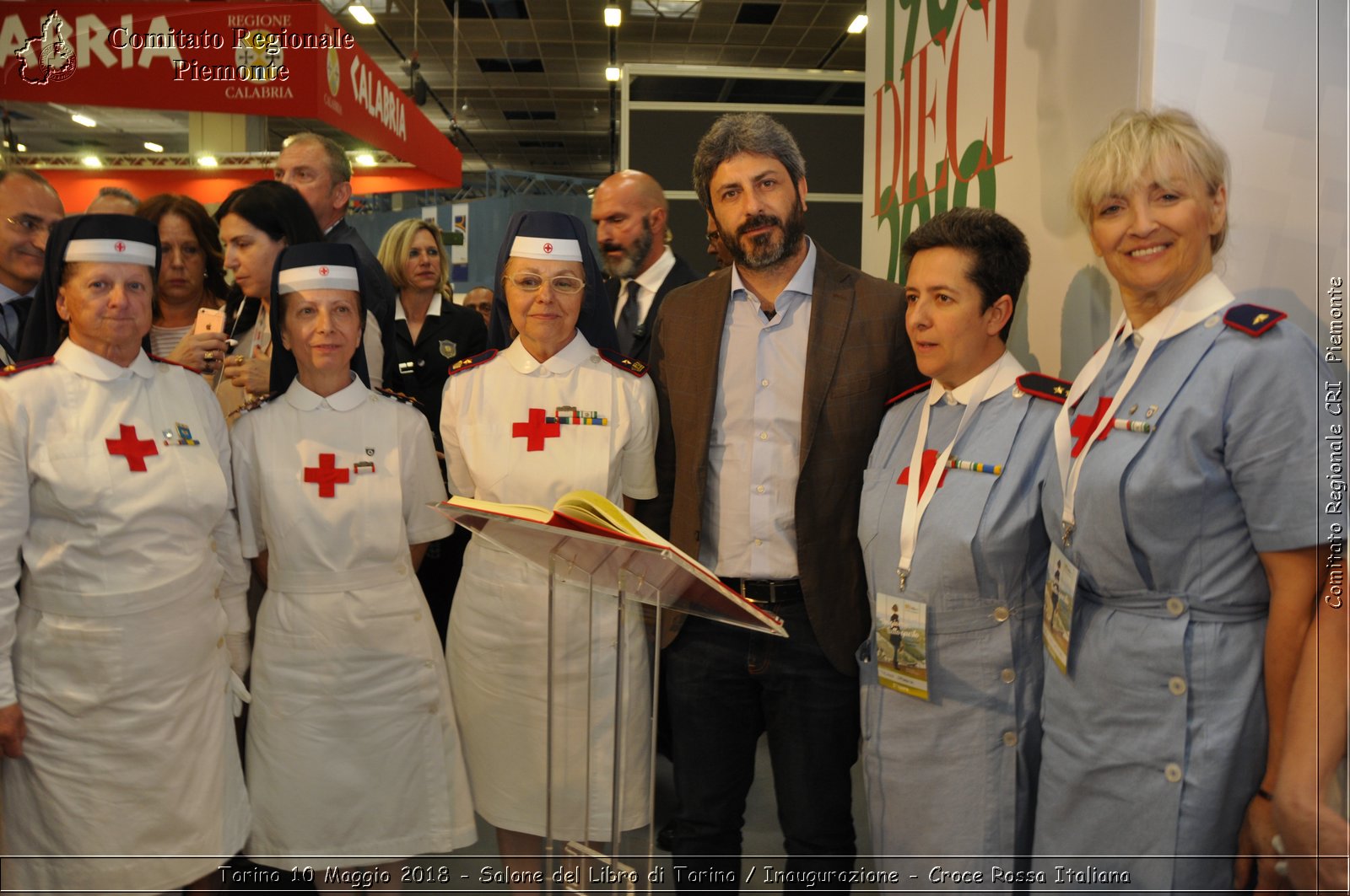 Torino 10 Maggio 2018 - Salone del Libro di Torino / Inaugurazione - Croce Rossa Italiana- Comitato Regionale del Piemonte