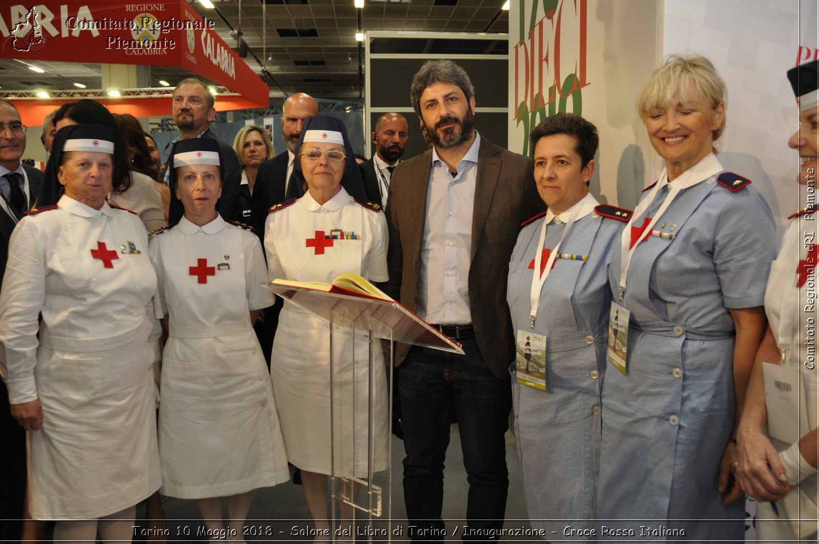 Torino 10 Maggio 2018 - Salone del Libro di Torino / Inaugurazione - Croce Rossa Italiana- Comitato Regionale del Piemonte