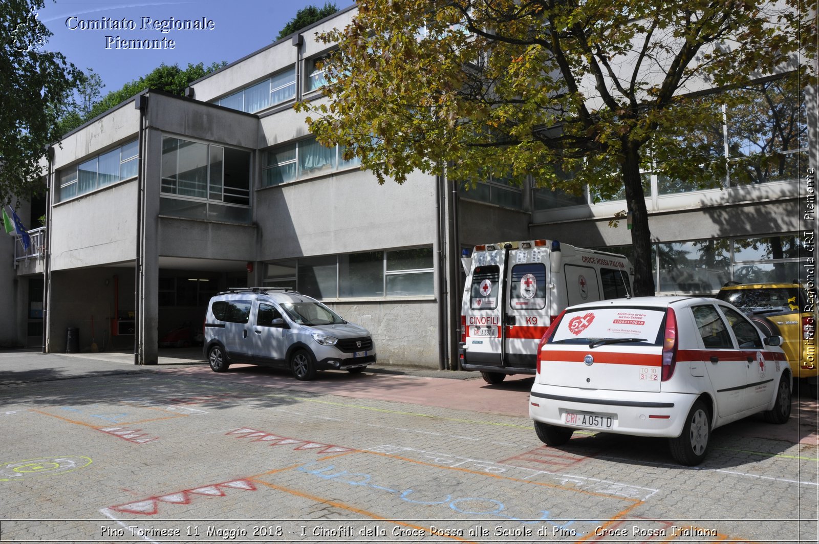 Pino Torinese 11 Maggio 2018 - I Cinofili della Croce Rossa alle Scuole di Pino - Croce Rossa Italiana- Comitato Regionale del Piemonte