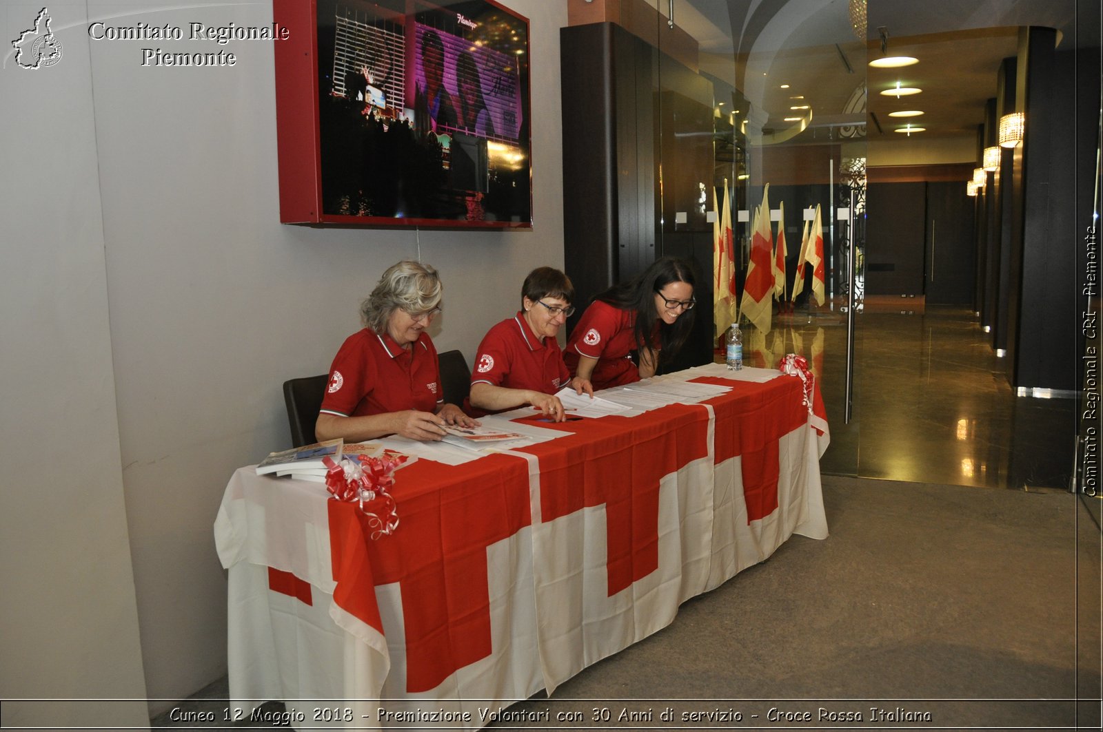 Cuneo 12 Maggio 2018 - Premiazione Volontari con 30 Anni di servizio - Croce Rossa Italiana- Comitato Regionale del Piemonte