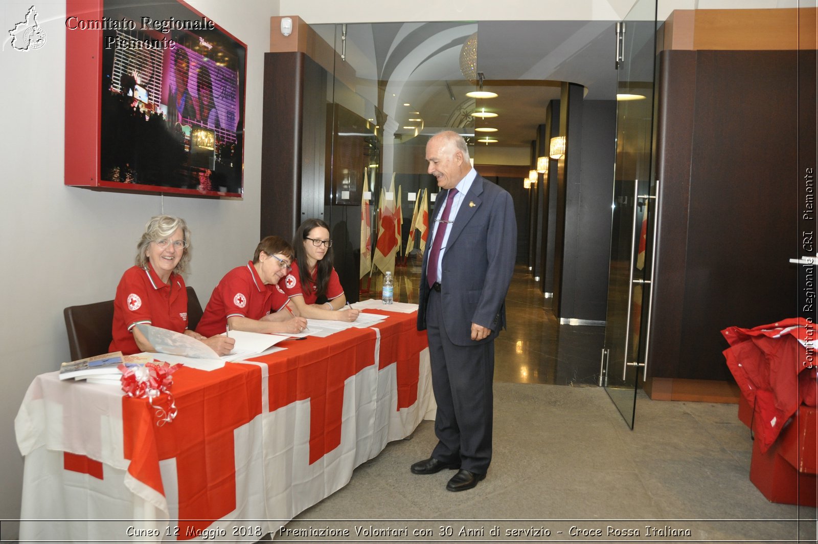 Cuneo 12 Maggio 2018 - Premiazione Volontari con 30 Anni di servizio - Croce Rossa Italiana- Comitato Regionale del Piemonte