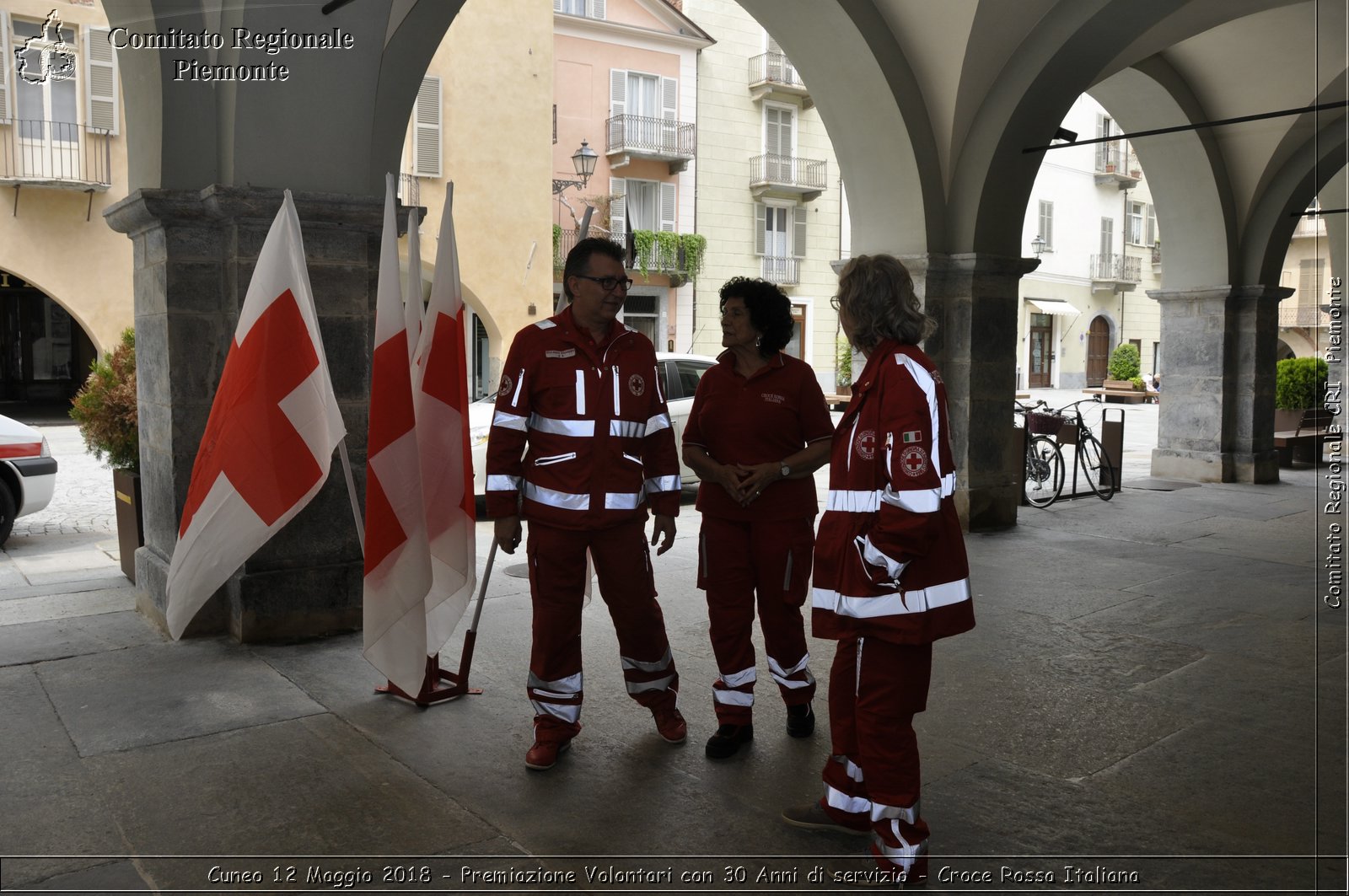 Cuneo 12 Maggio 2018 - Premiazione Volontari con 30 Anni di servizio - Croce Rossa Italiana- Comitato Regionale del Piemonte