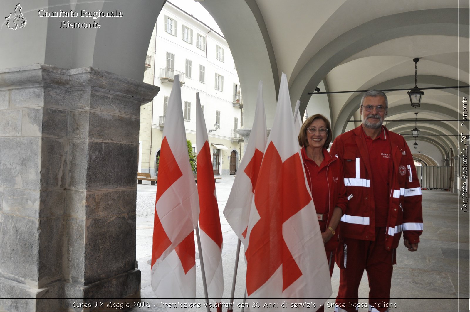 Cuneo 12 Maggio 2018 - Premiazione Volontari con 30 Anni di servizio - Croce Rossa Italiana- Comitato Regionale del Piemonte