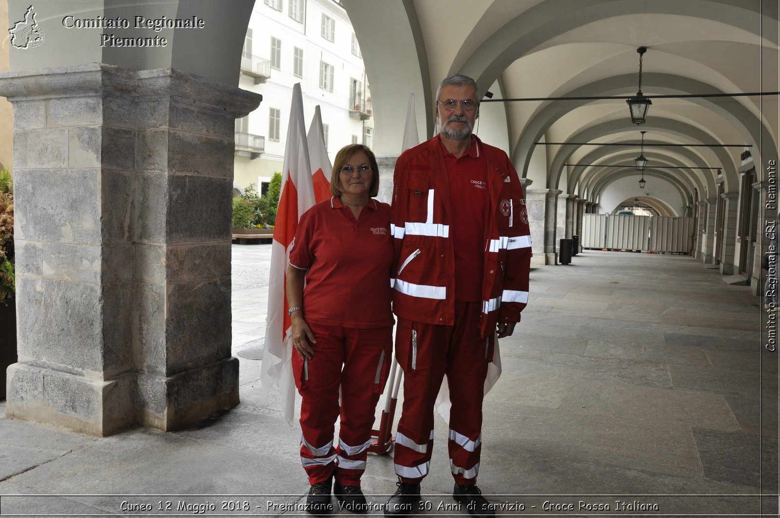 Cuneo 12 Maggio 2018 - Premiazione Volontari con 30 Anni di servizio - Croce Rossa Italiana- Comitato Regionale del Piemonte