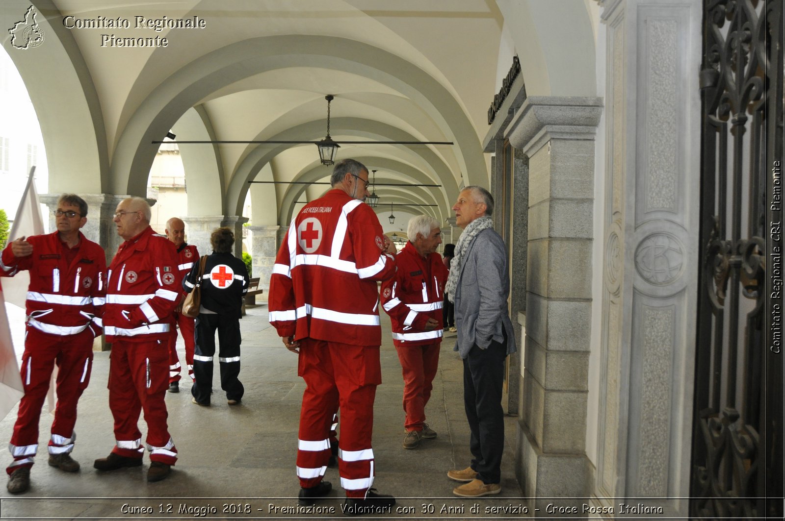 Cuneo 12 Maggio 2018 - Premiazione Volontari con 30 Anni di servizio - Croce Rossa Italiana- Comitato Regionale del Piemonte