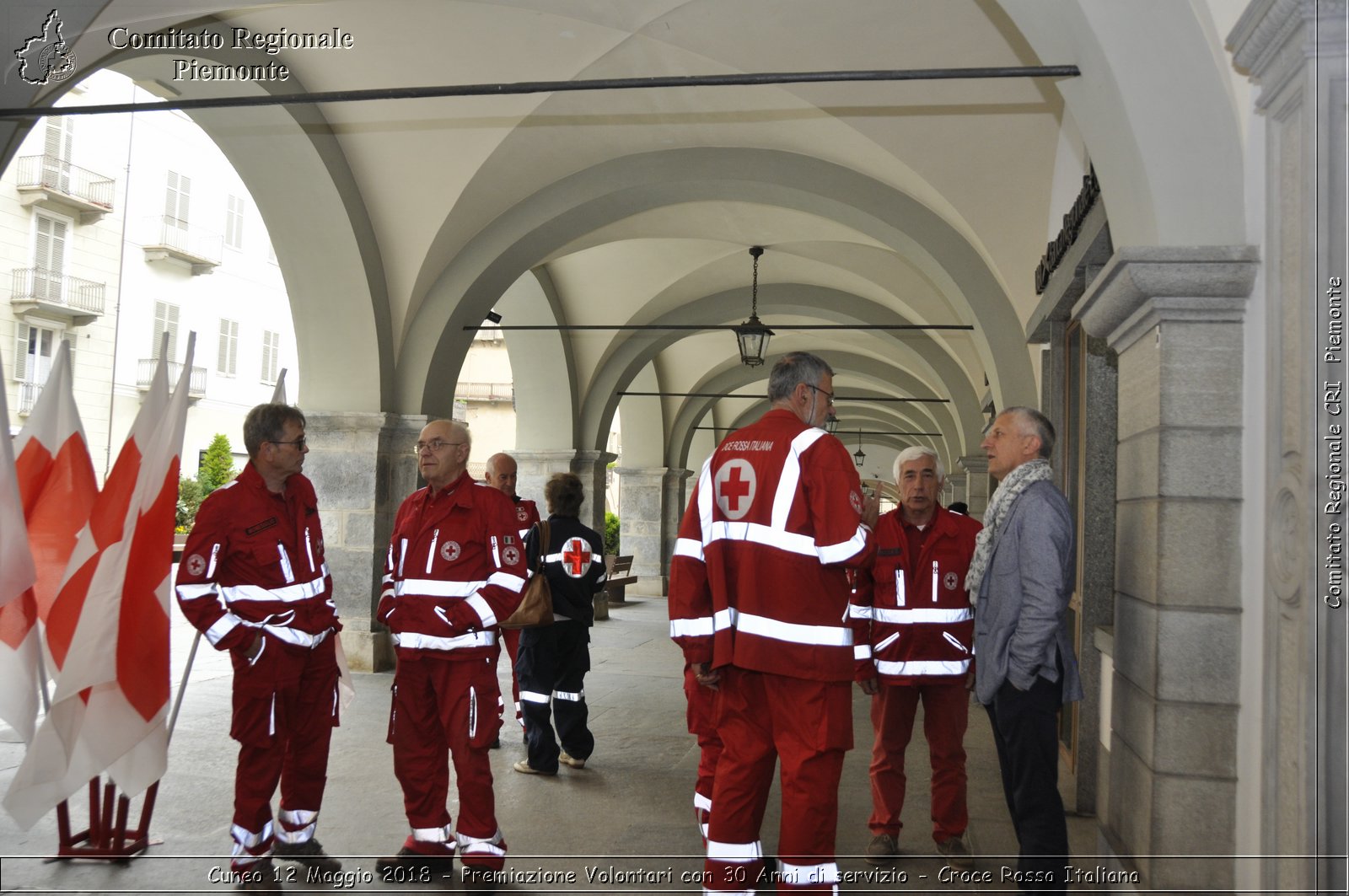 Cuneo 12 Maggio 2018 - Premiazione Volontari con 30 Anni di servizio - Croce Rossa Italiana- Comitato Regionale del Piemonte