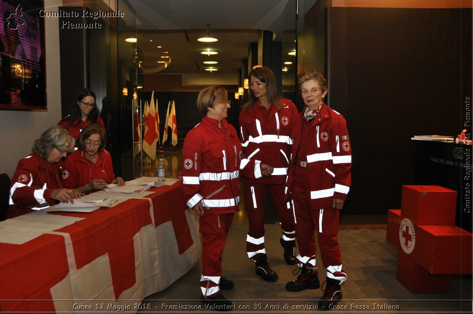 Cuneo 12 Maggio 2018 - Premiazione Volontari con 30 Anni di servizio - Croce Rossa Italiana- Comitato Regionale del Piemonte