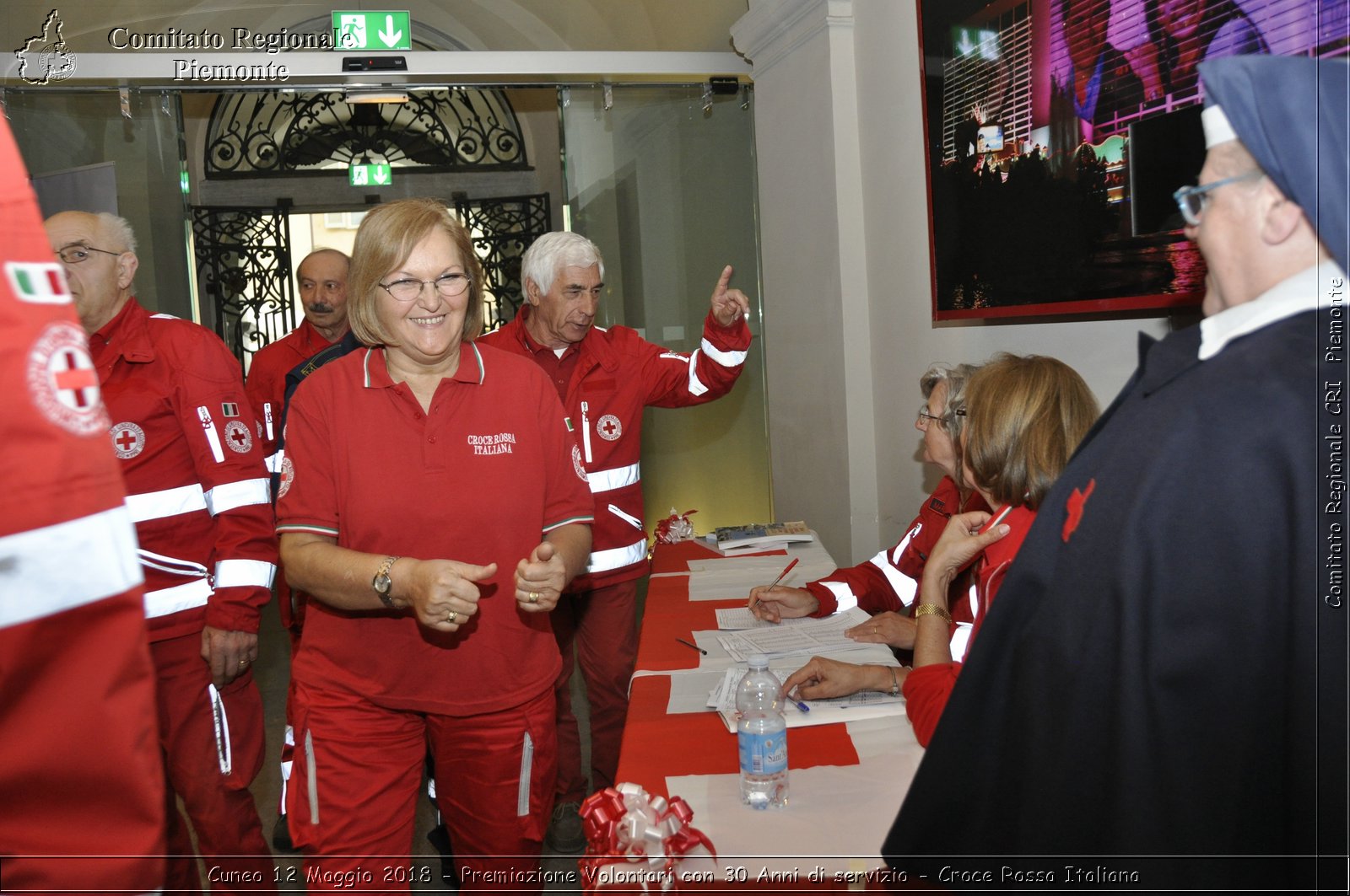 Cuneo 12 Maggio 2018 - Premiazione Volontari con 30 Anni di servizio - Croce Rossa Italiana- Comitato Regionale del Piemonte