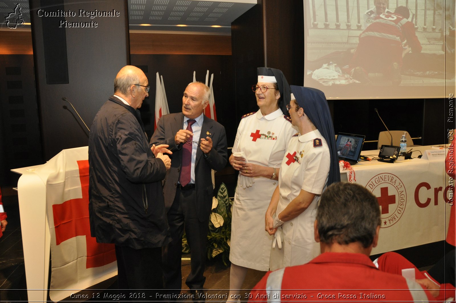 Cuneo 12 Maggio 2018 - Premiazione Volontari con 30 Anni di servizio - Croce Rossa Italiana- Comitato Regionale del Piemonte