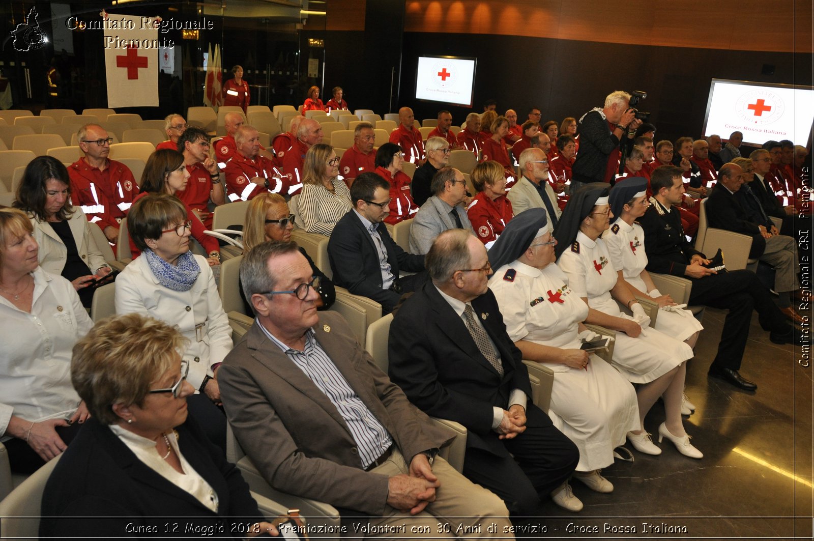 Cuneo 12 Maggio 2018 - Premiazione Volontari con 30 Anni di servizio - Croce Rossa Italiana- Comitato Regionale del Piemonte