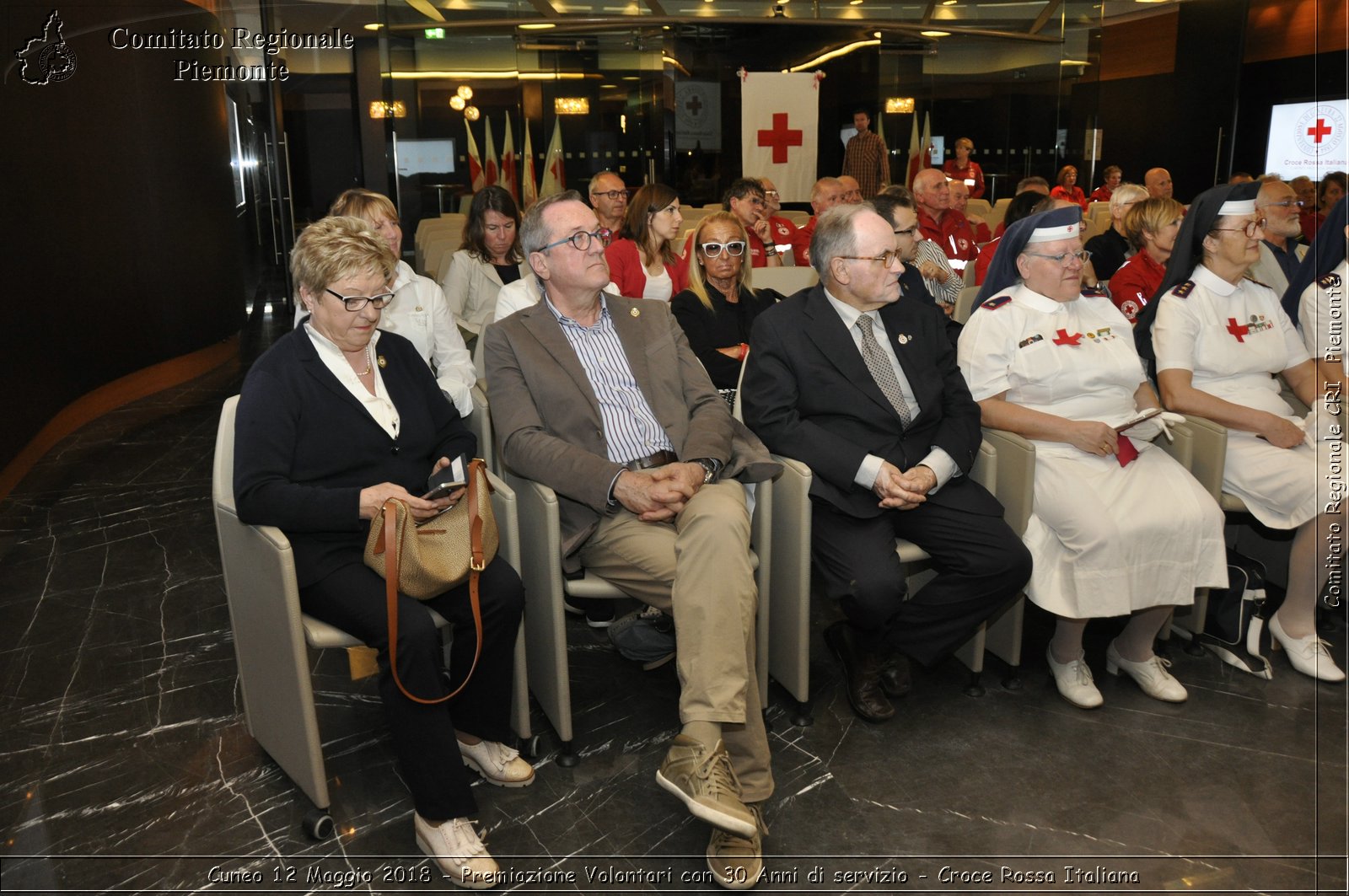 Cuneo 12 Maggio 2018 - Premiazione Volontari con 30 Anni di servizio - Croce Rossa Italiana- Comitato Regionale del Piemonte