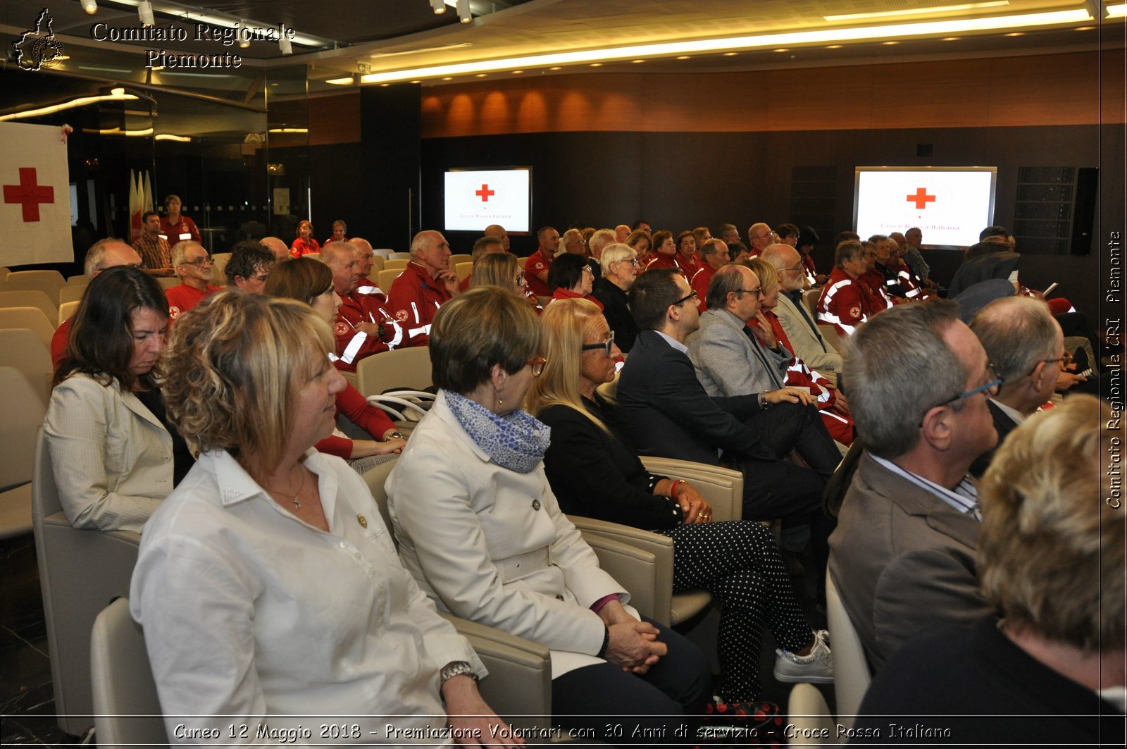 Cuneo 12 Maggio 2018 - Premiazione Volontari con 30 Anni di servizio - Croce Rossa Italiana- Comitato Regionale del Piemonte