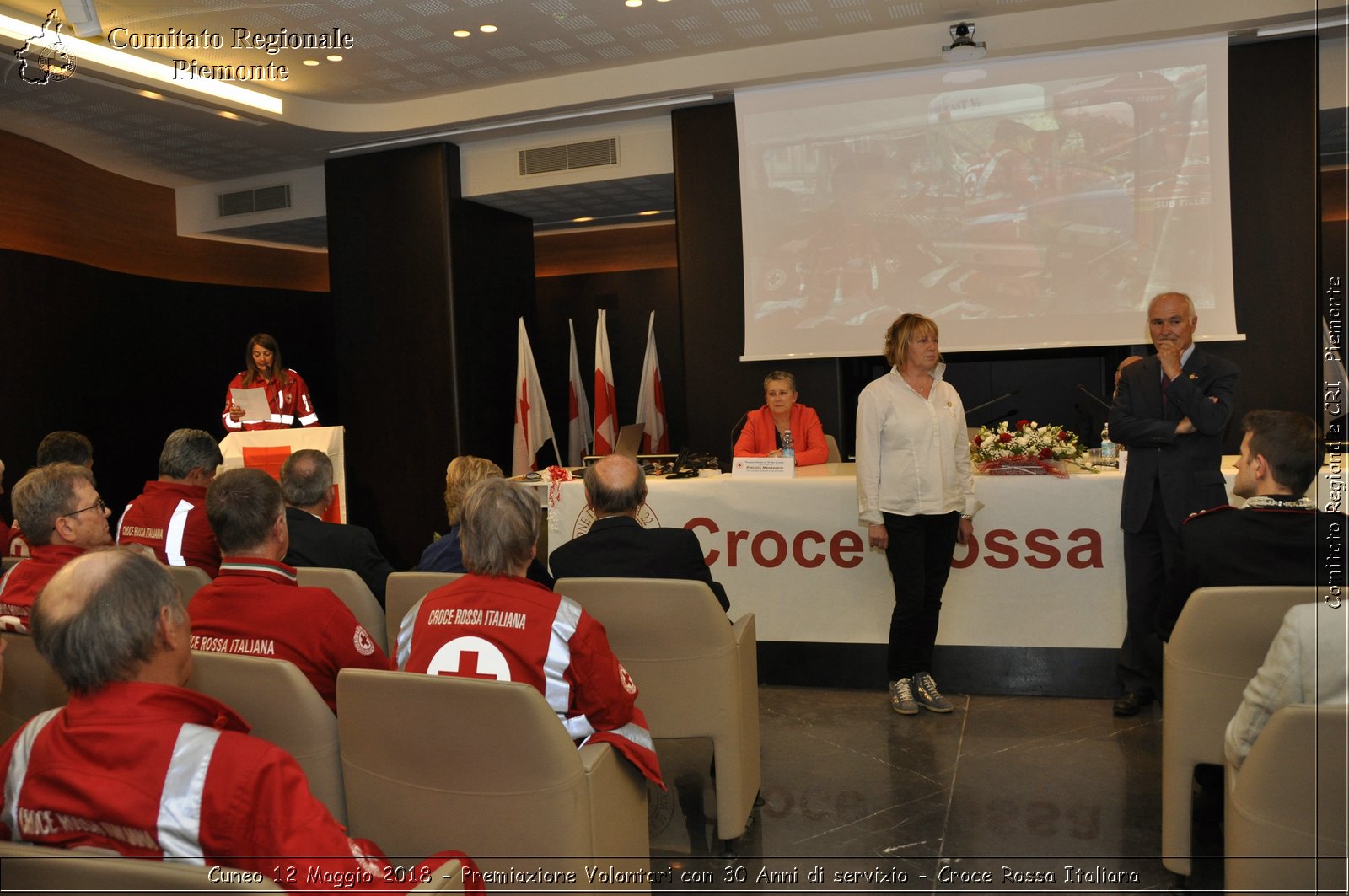 Cuneo 12 Maggio 2018 - Premiazione Volontari con 30 Anni di servizio - Croce Rossa Italiana- Comitato Regionale del Piemonte