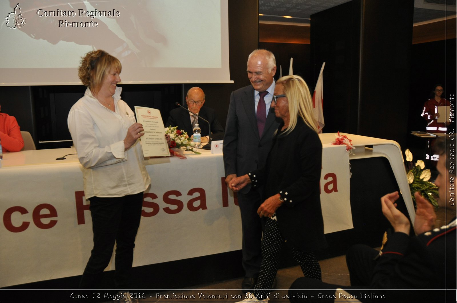 Cuneo 12 Maggio 2018 - Premiazione Volontari con 30 Anni di servizio - Croce Rossa Italiana- Comitato Regionale del Piemonte