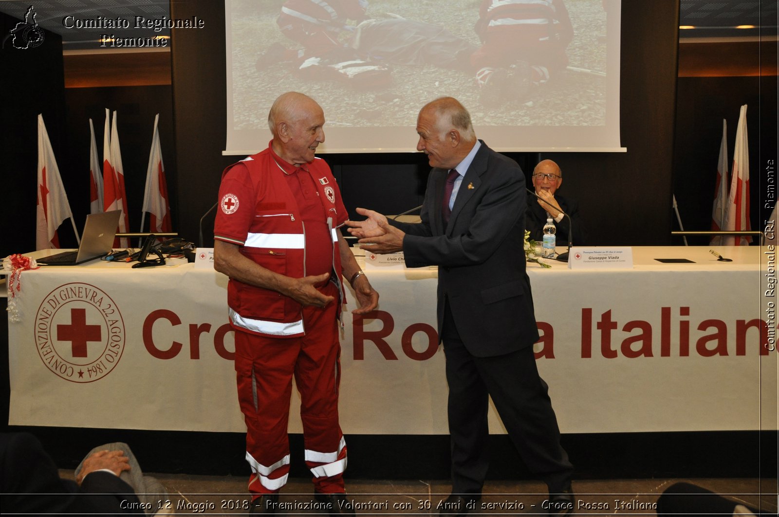 Cuneo 12 Maggio 2018 - Premiazione Volontari con 30 Anni di servizio - Croce Rossa Italiana- Comitato Regionale del Piemonte