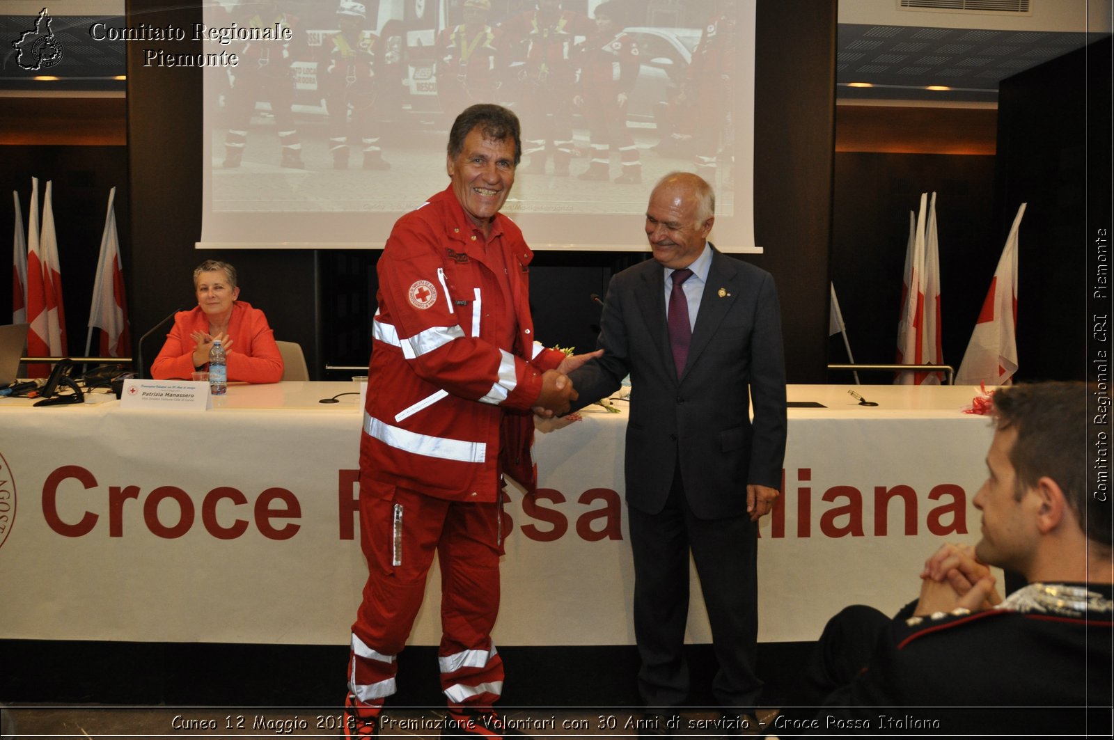 Cuneo 12 Maggio 2018 - Premiazione Volontari con 30 Anni di servizio - Croce Rossa Italiana- Comitato Regionale del Piemonte