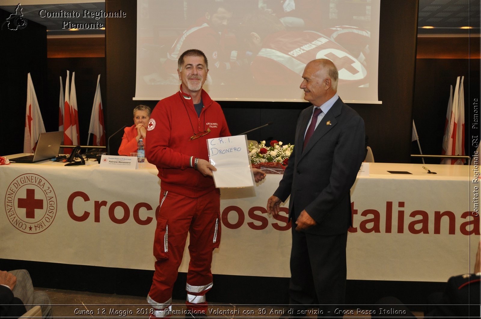 Cuneo 12 Maggio 2018 - Premiazione Volontari con 30 Anni di servizio - Croce Rossa Italiana- Comitato Regionale del Piemonte