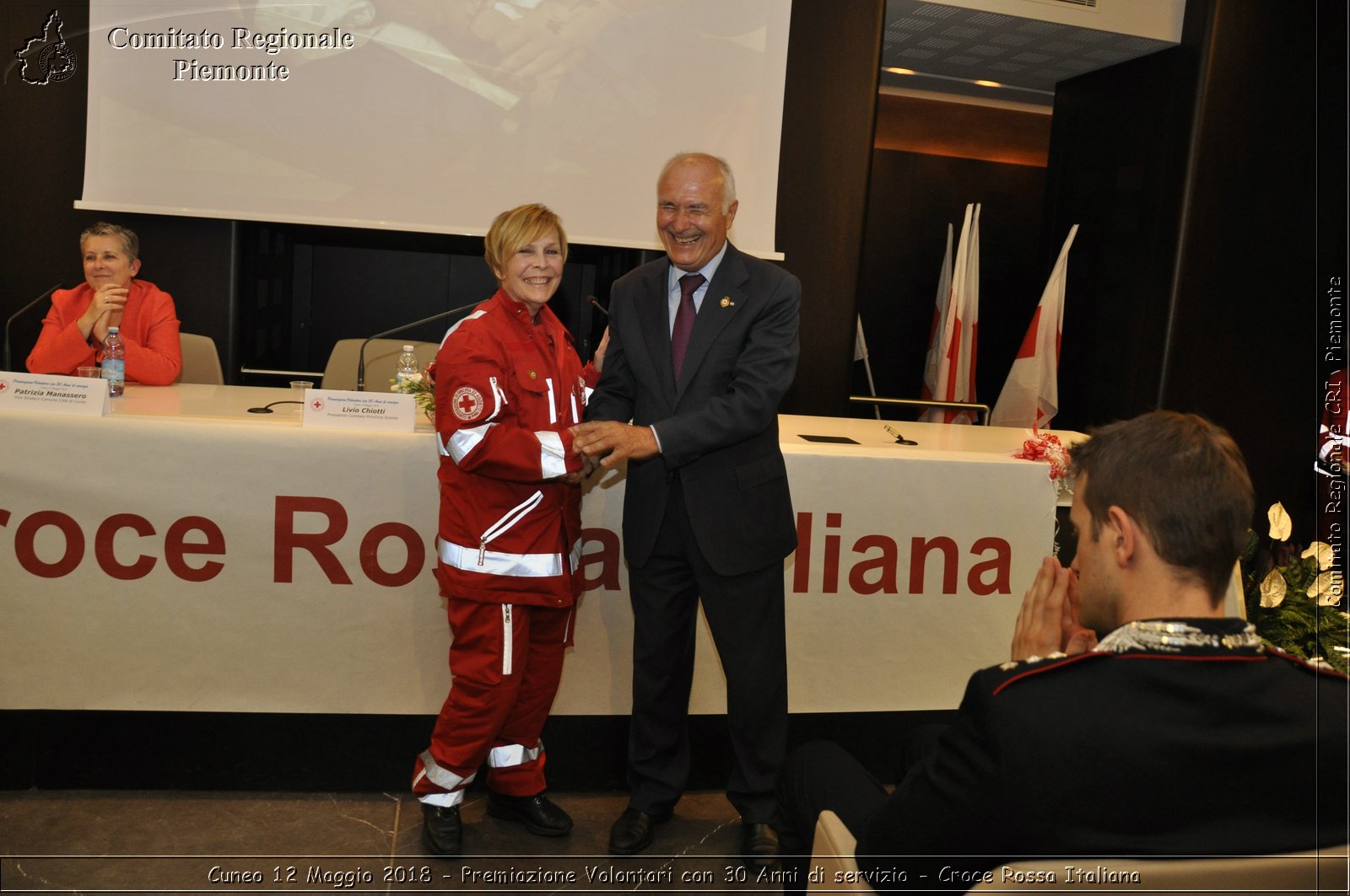 Cuneo 12 Maggio 2018 - Premiazione Volontari con 30 Anni di servizio - Croce Rossa Italiana- Comitato Regionale del Piemonte