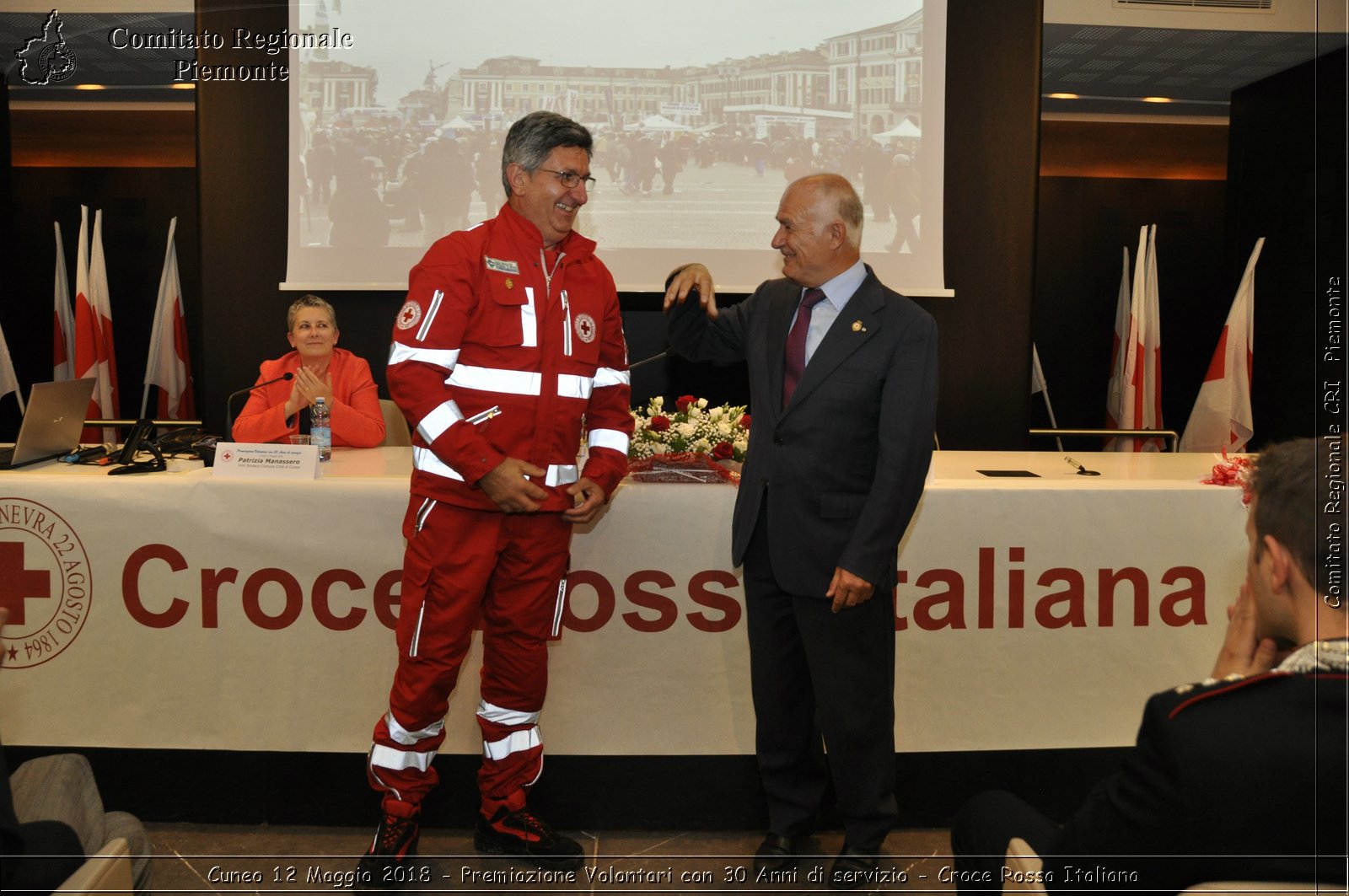 Cuneo 12 Maggio 2018 - Premiazione Volontari con 30 Anni di servizio - Croce Rossa Italiana- Comitato Regionale del Piemonte