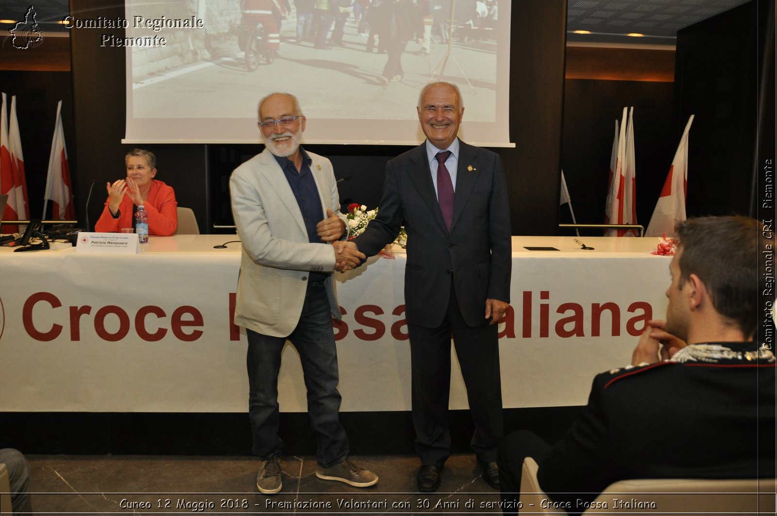 Cuneo 12 Maggio 2018 - Premiazione Volontari con 30 Anni di servizio - Croce Rossa Italiana- Comitato Regionale del Piemonte