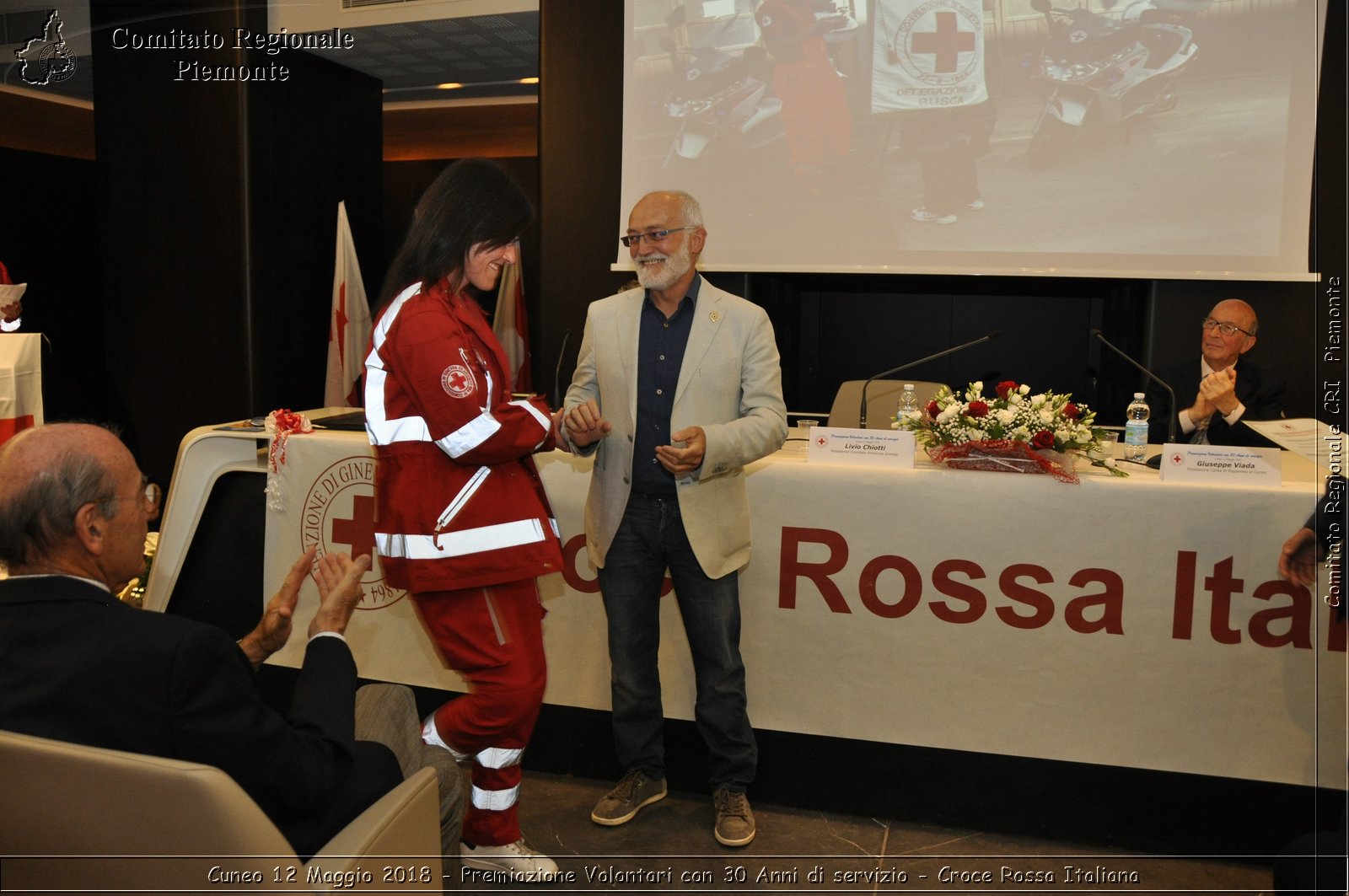 Cuneo 12 Maggio 2018 - Premiazione Volontari con 30 Anni di servizio - Croce Rossa Italiana- Comitato Regionale del Piemonte