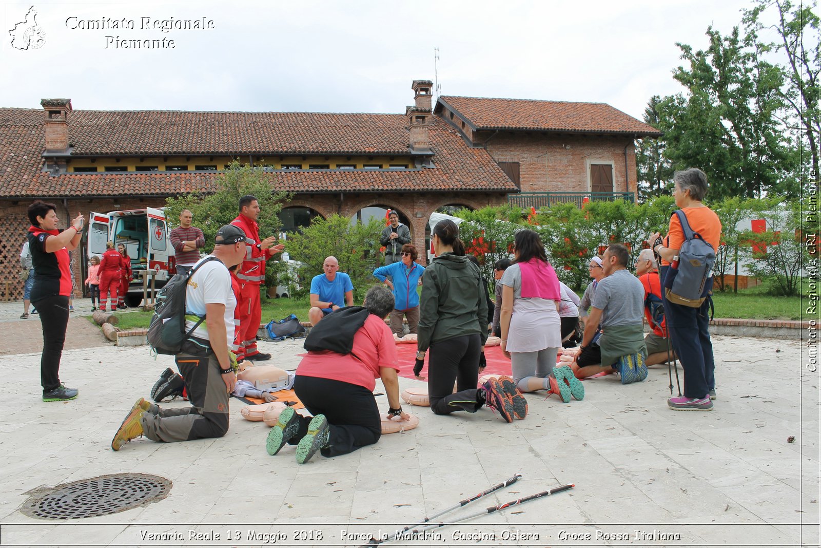 Venaria Reale 13 Maggio 2018 - Parco la Mandria, Cascina Oslera - Croce Rossa Italiana- Comitato Regionale del Piemonte