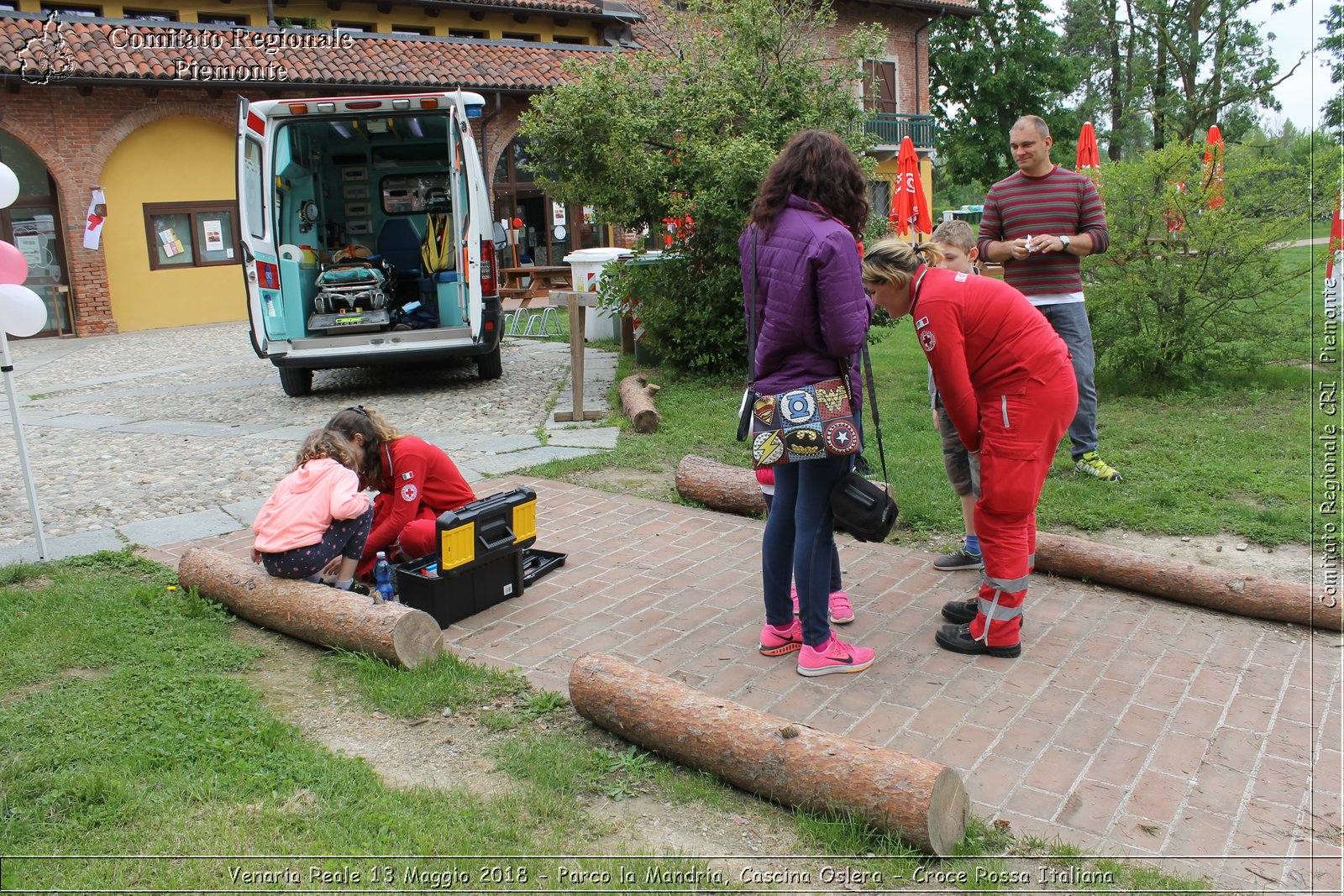 Venaria Reale 13 Maggio 2018 - Parco la Mandria, Cascina Oslera - Croce Rossa Italiana- Comitato Regionale del Piemonte