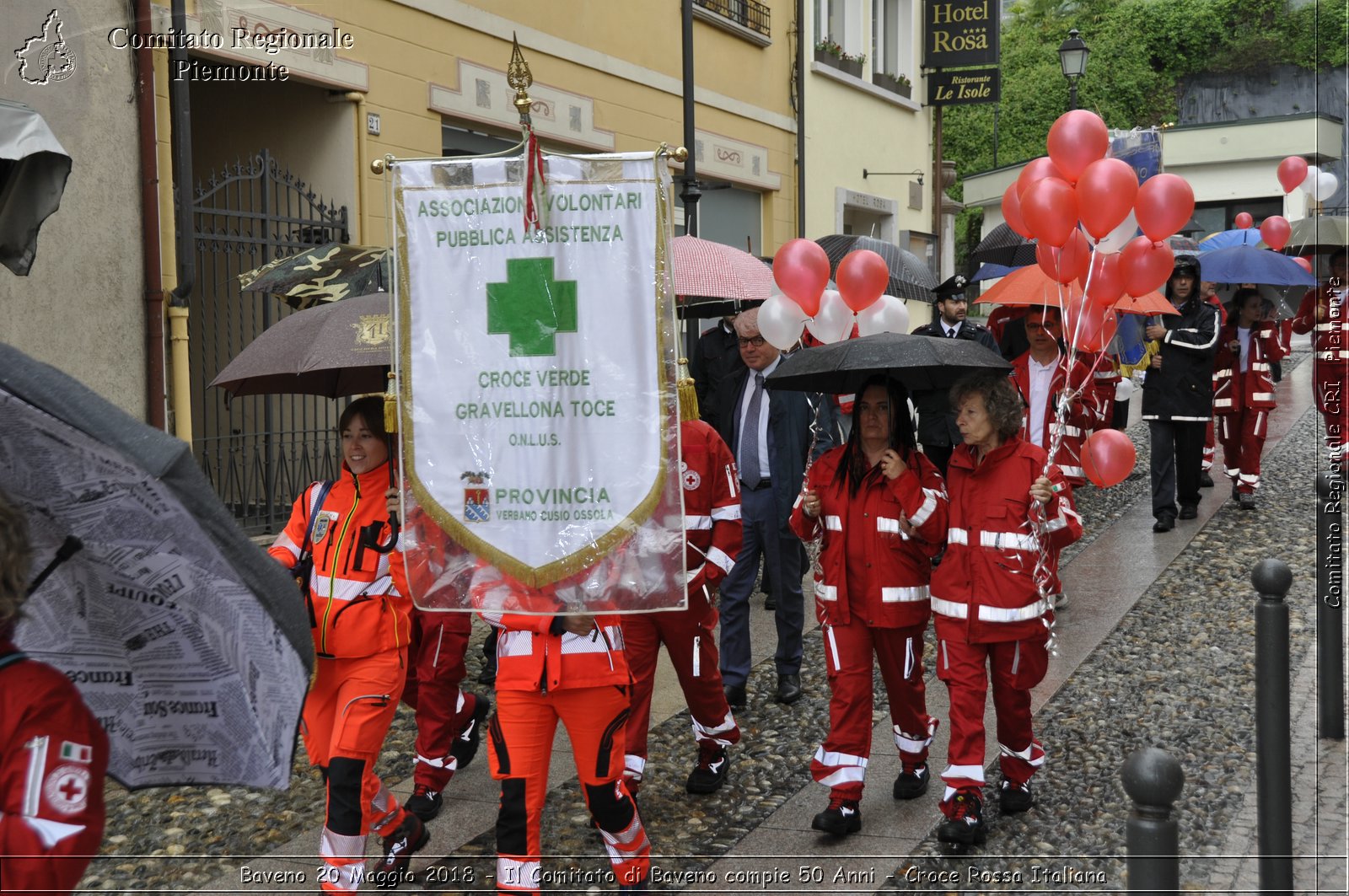 Baveno 20 Maggio 2018 - Il Comitato di Baveno compie 50 Anni - Croce Rossa Italiana- Comitato Regionale del Piemonte