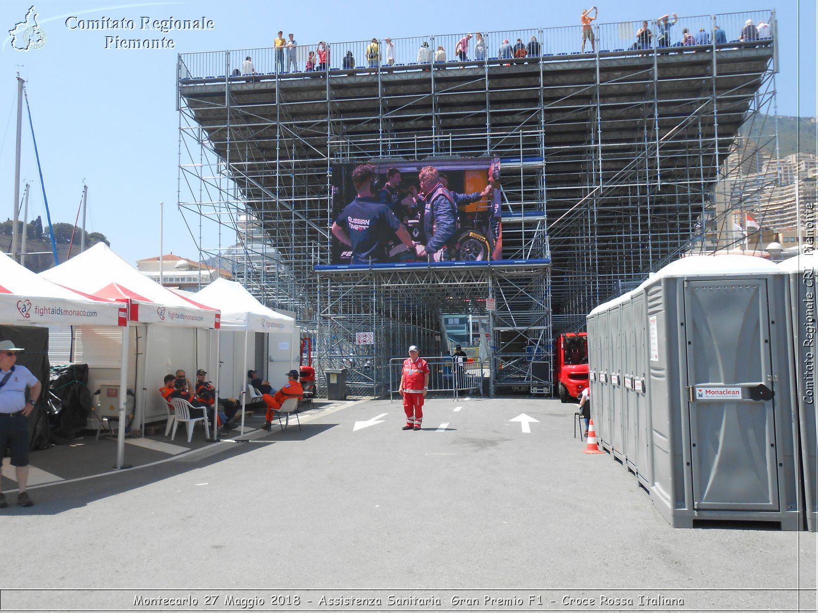 Montecarlo 27 Maggio 2018 - Assistenza Sanitaria Gran Premio F1 - Croce Rossa Italiana- Comitato Regionale del Piemonte