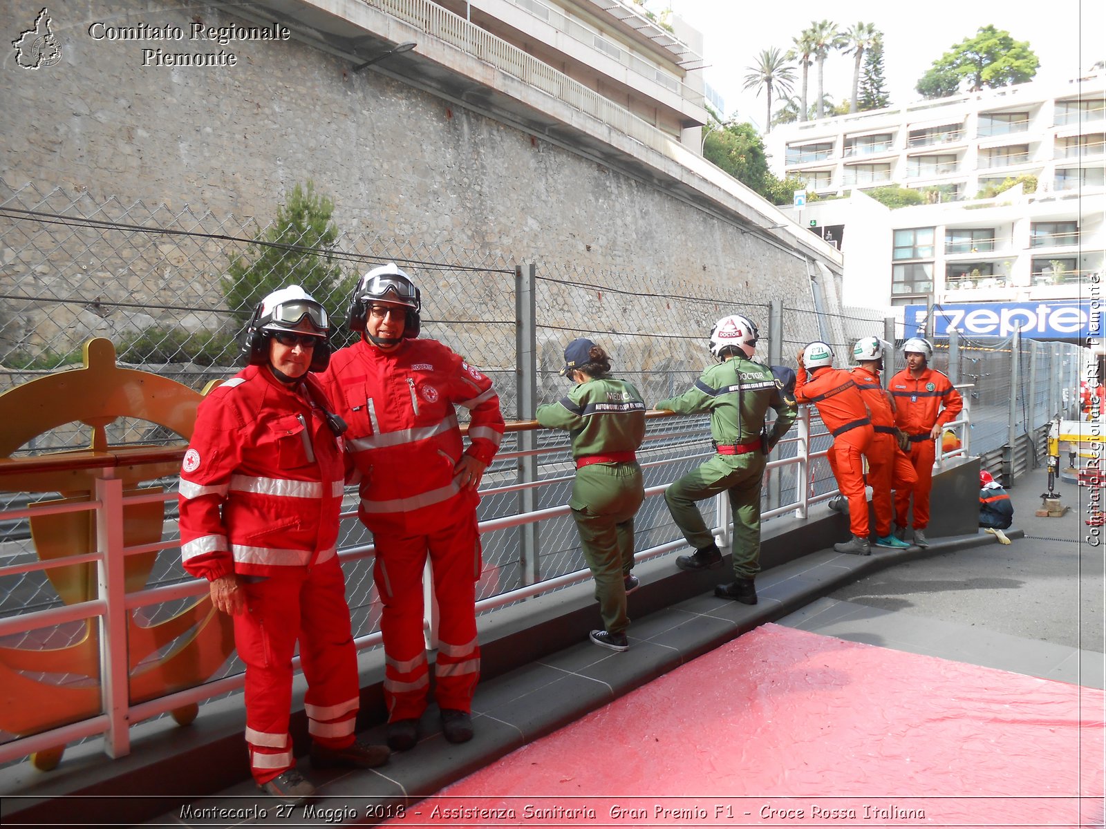 Montecarlo 27 Maggio 2018 - Assistenza Sanitaria Gran Premio F1 - Croce Rossa Italiana- Comitato Regionale del Piemonte