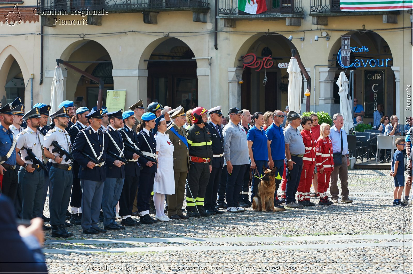 Vercelli 2 Giugno 2018 - Le celebrazioni per il 2 Giugno - Croce Rossa Italiana- Comitato Regionale del Piemonte