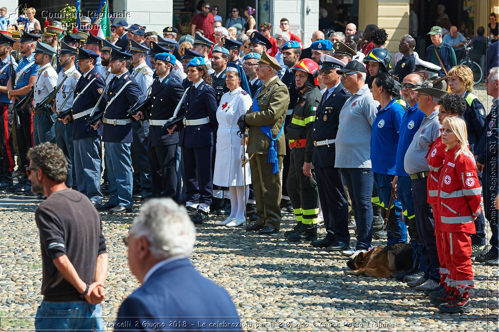 Vercelli 2 Giugno 2018 - Le celebrazioni per il 2 Giugno - Croce Rossa Italiana- Comitato Regionale del Piemonte