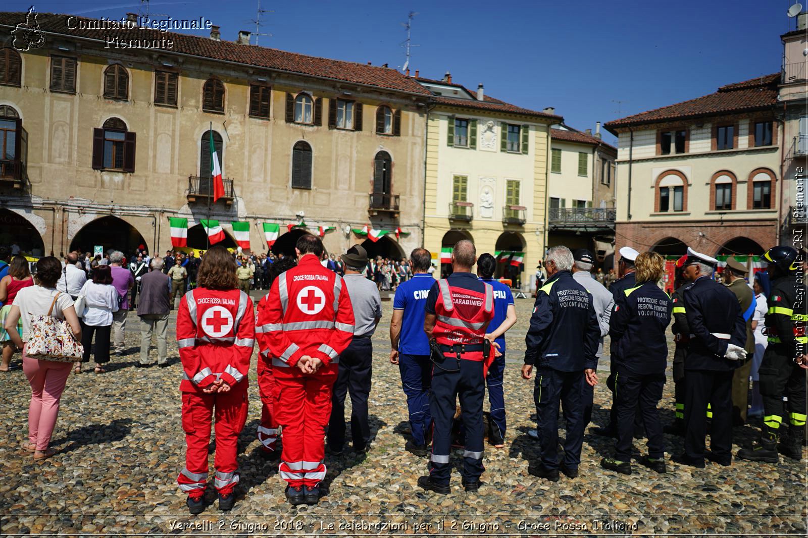 Vercelli 2 Giugno 2018 - Le celebrazioni per il 2 Giugno - Croce Rossa Italiana- Comitato Regionale del Piemonte