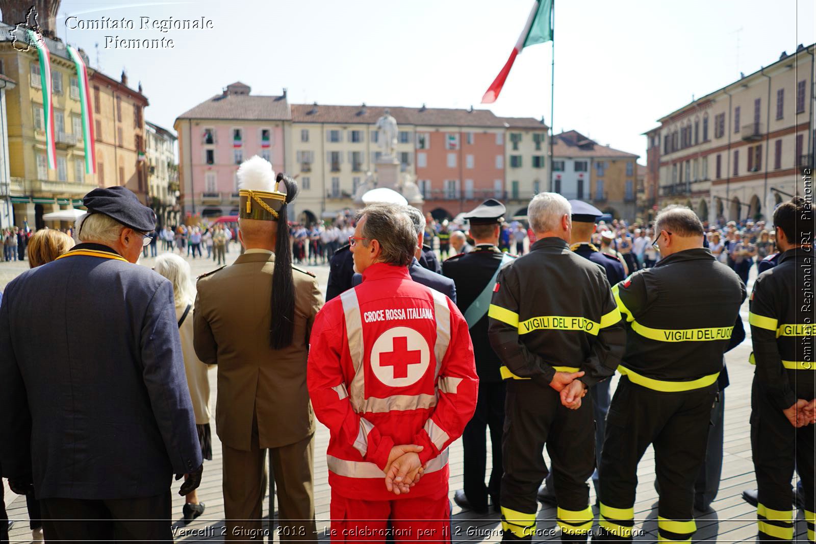 Vercelli 2 Giugno 2018 - Le celebrazioni per il 2 Giugno - Croce Rossa Italiana- Comitato Regionale del Piemonte