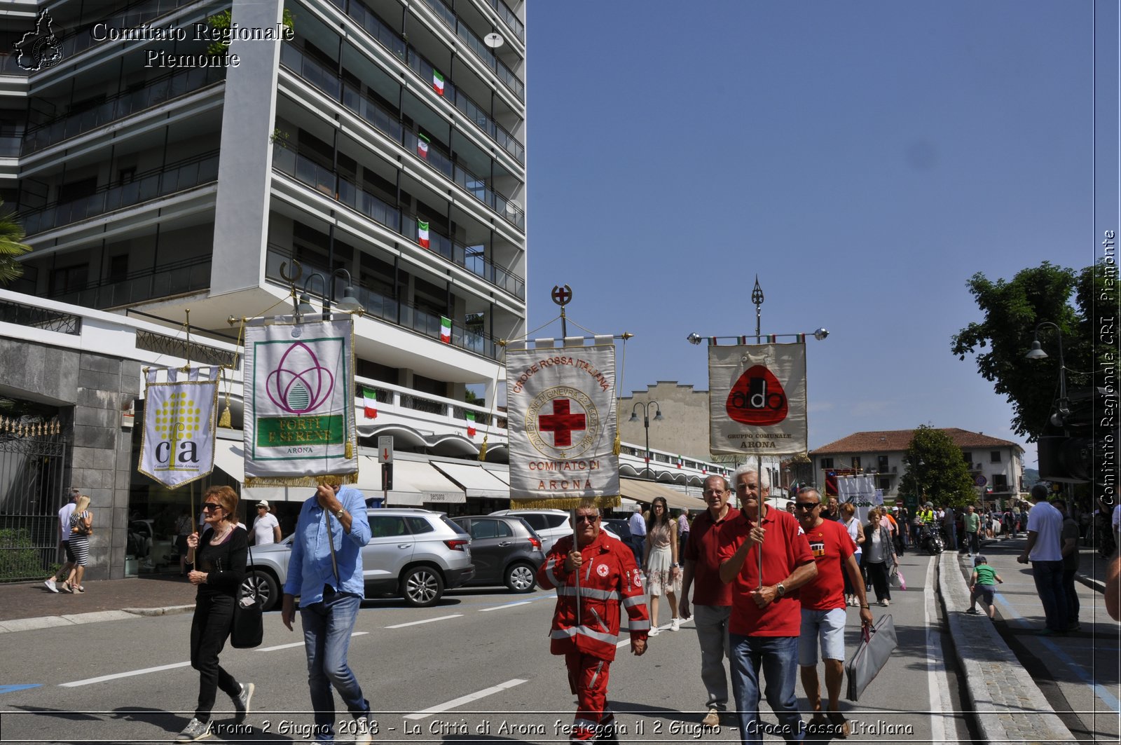 Arona 2 Giugno 2018 - La Citt di Arona festeggia il 2 Giugno - Croce Rossa Italiana- Comitato Regionale del Piemonte