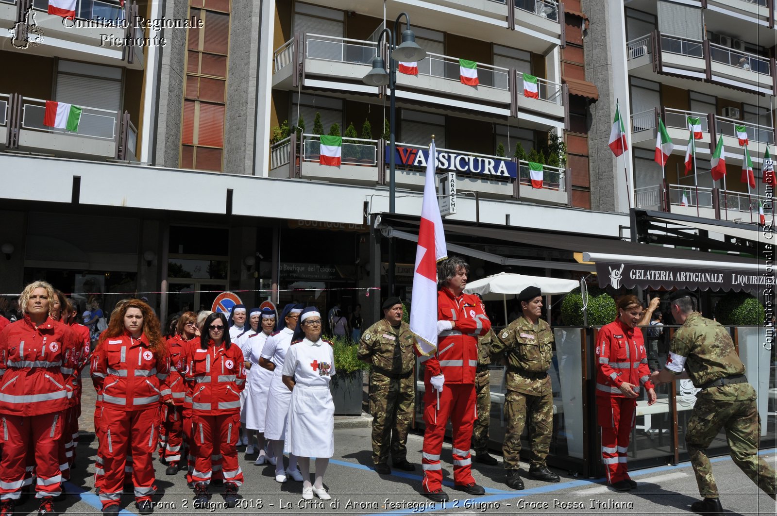 Arona 2 Giugno 2018 - La Citt di Arona festeggia il 2 Giugno - Croce Rossa Italiana- Comitato Regionale del Piemonte