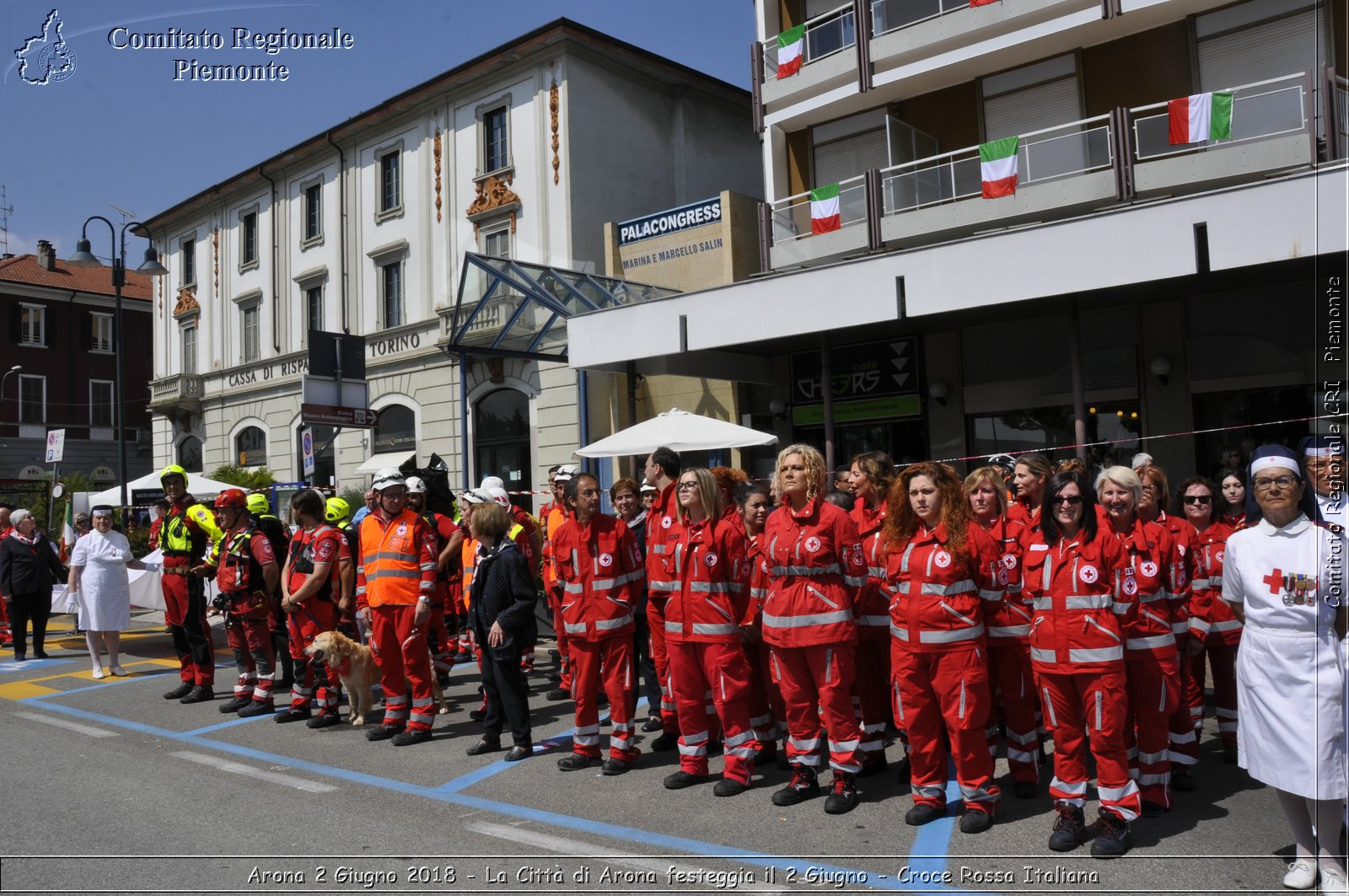 Arona 2 Giugno 2018 - La Citt di Arona festeggia il 2 Giugno - Croce Rossa Italiana- Comitato Regionale del Piemonte